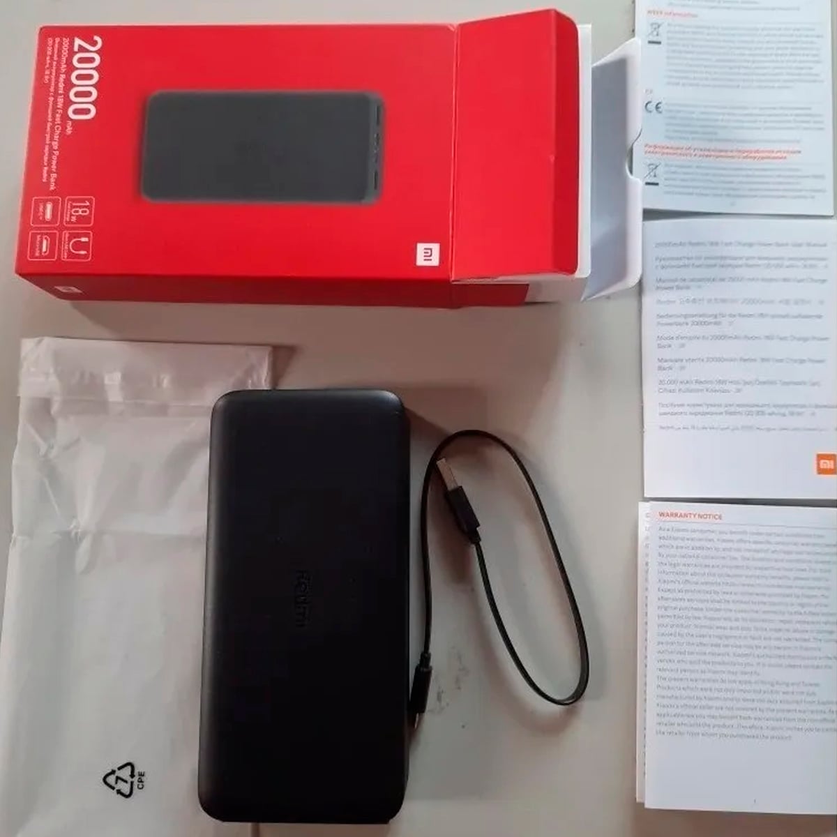 XIAOMI POWER BANK 20000 MAH 18W + CARGADOR XIAOMI 33W - 3