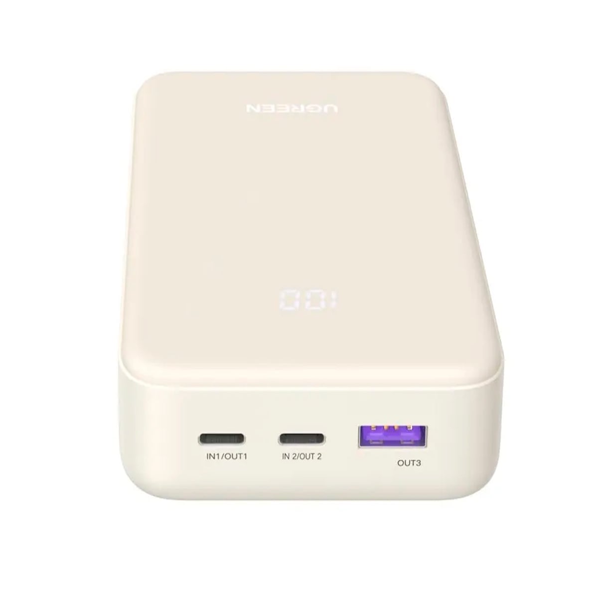 POWER BANK UGREEN PB531 20000 MAH CARGA RÁPIDA BIDIRECCIONAL DE 30W BEIGE - 5