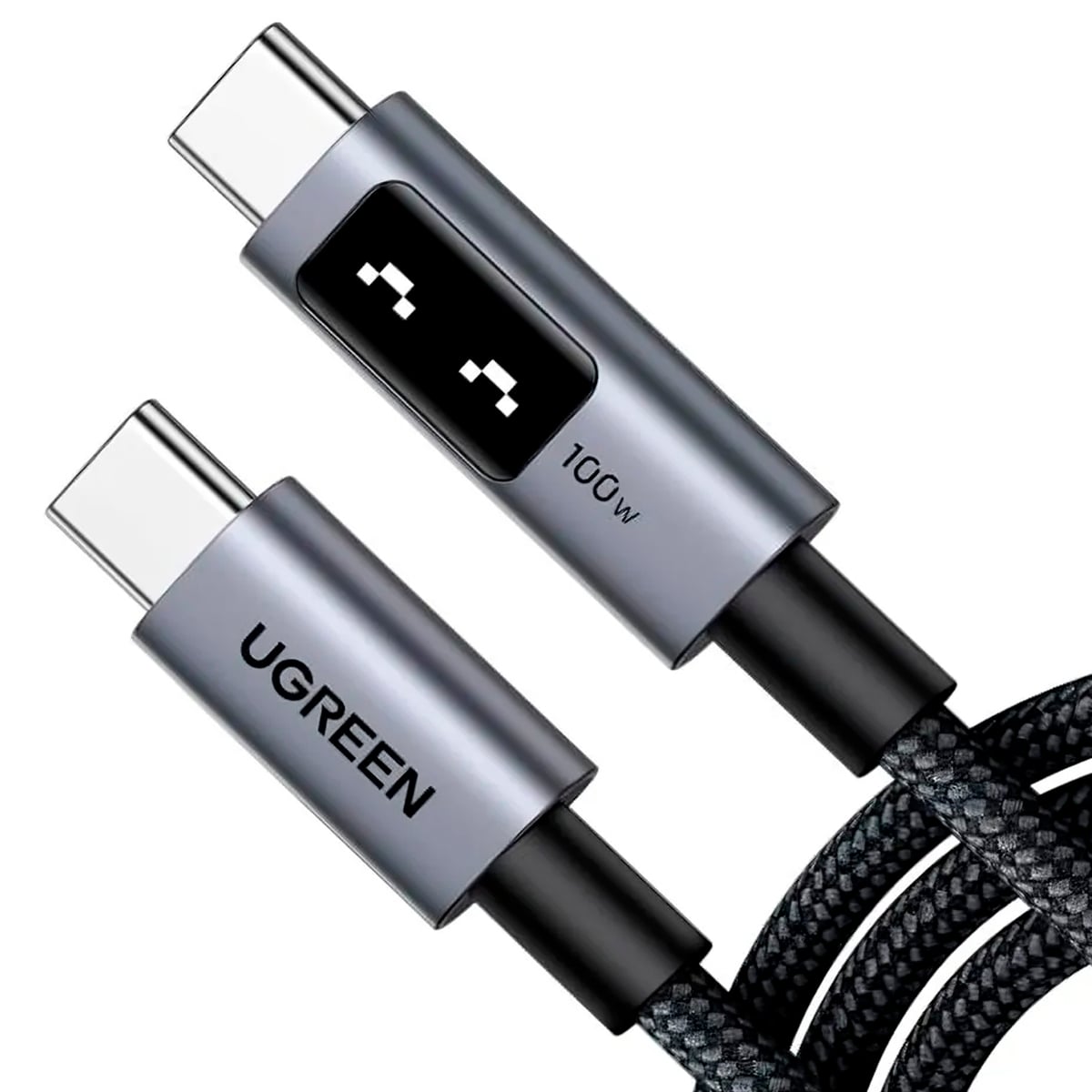 UGREEN CARGADOR ROBOT 100W + CABLE CARITA 100W 2M NEGRO - 6