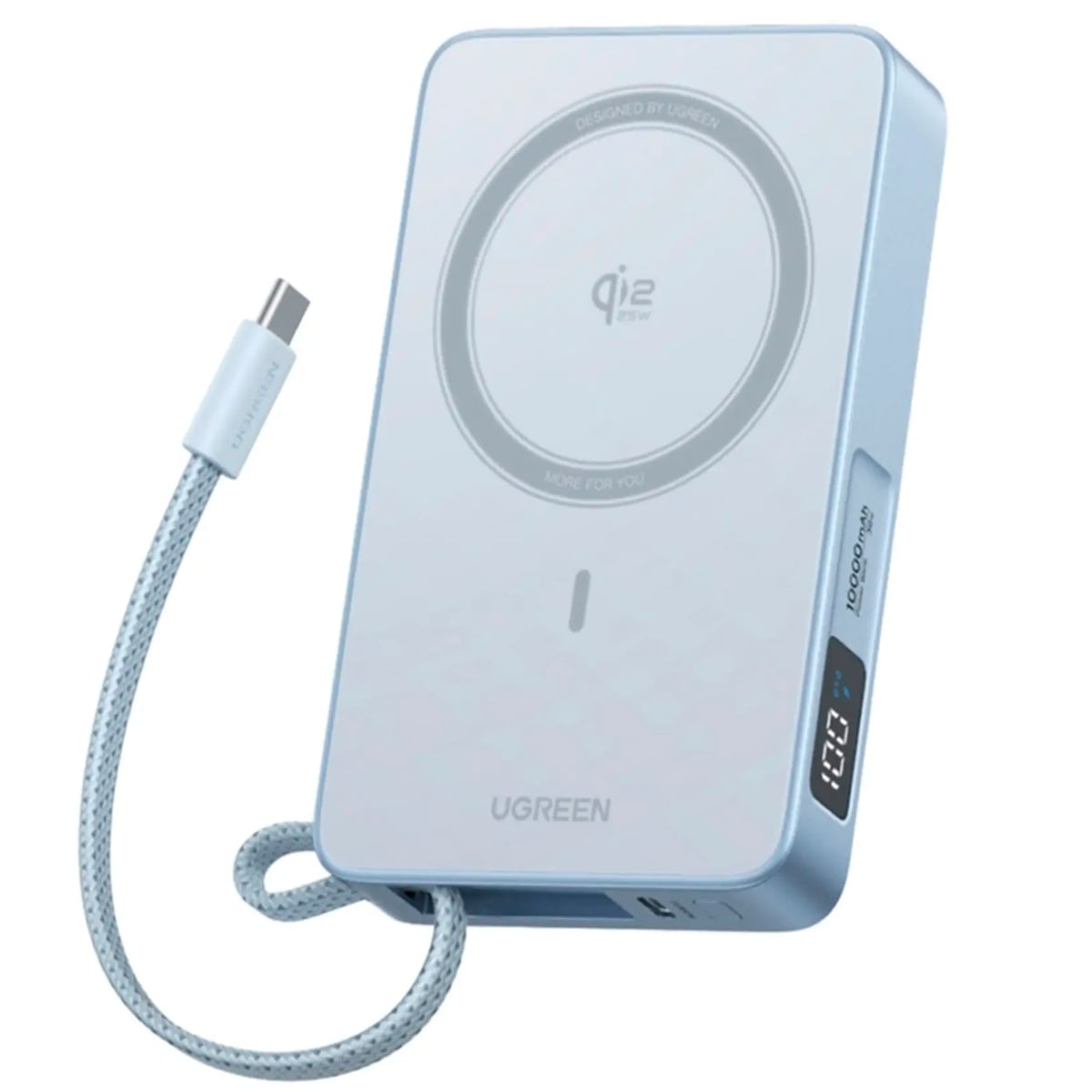 POWER BANK MAGNETICO UGREEN QI2 25W TIPO C 10000 MAH MAGFLOW - 3