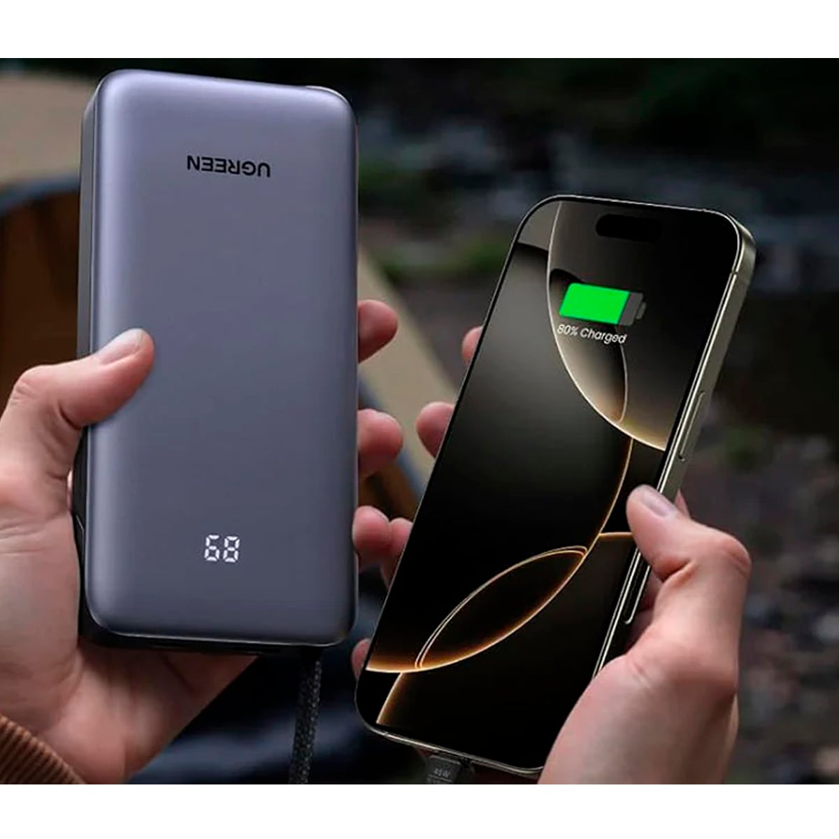 BATERÍA EXTERNA UGREEN PB536 (55988B) 45W, 20 000 MAH GRIS - 4