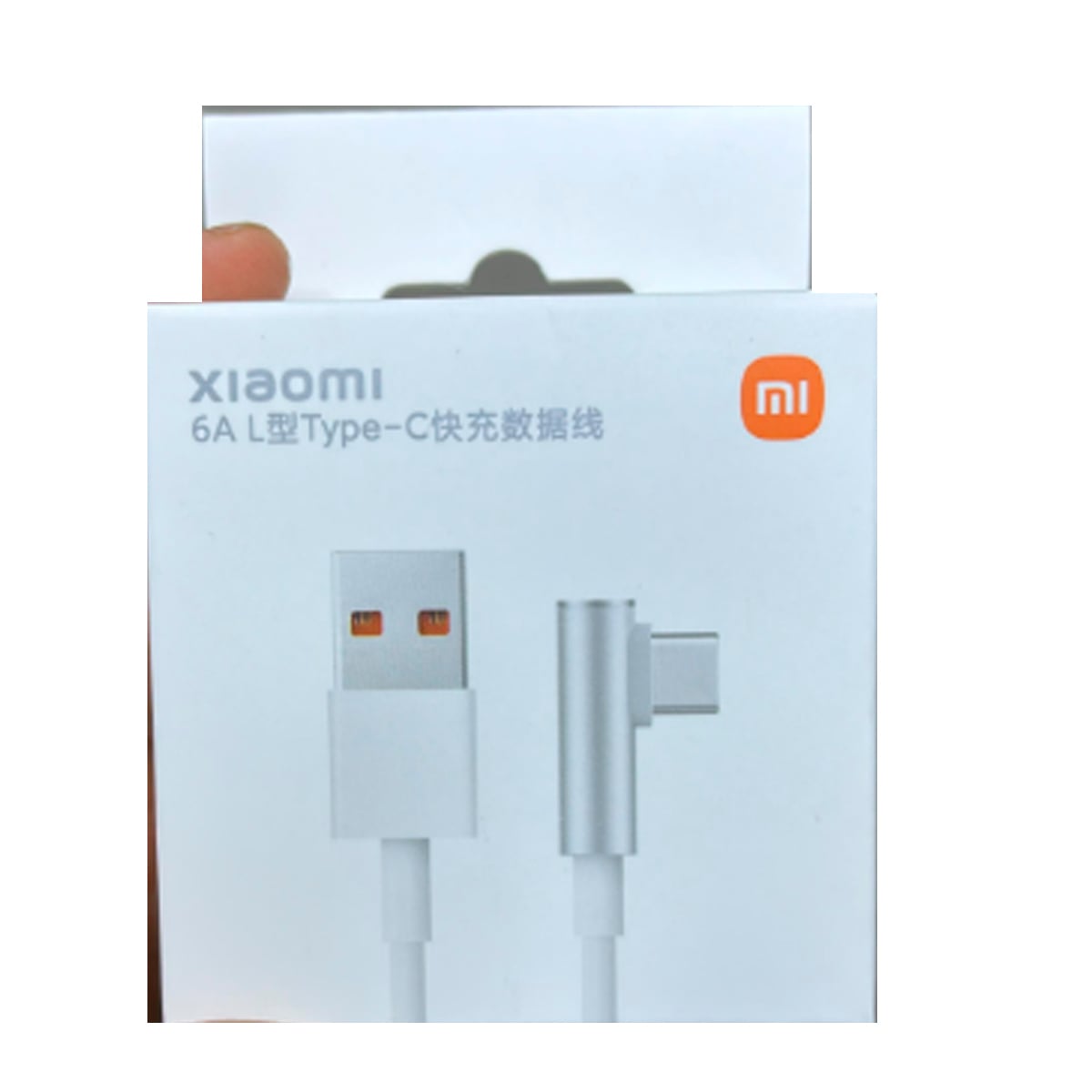 CABLE XIAOMI TIPO C 90° CARGA RÁPIDA 6A 33W, 67W, 120W 180CM BLANCO - 1