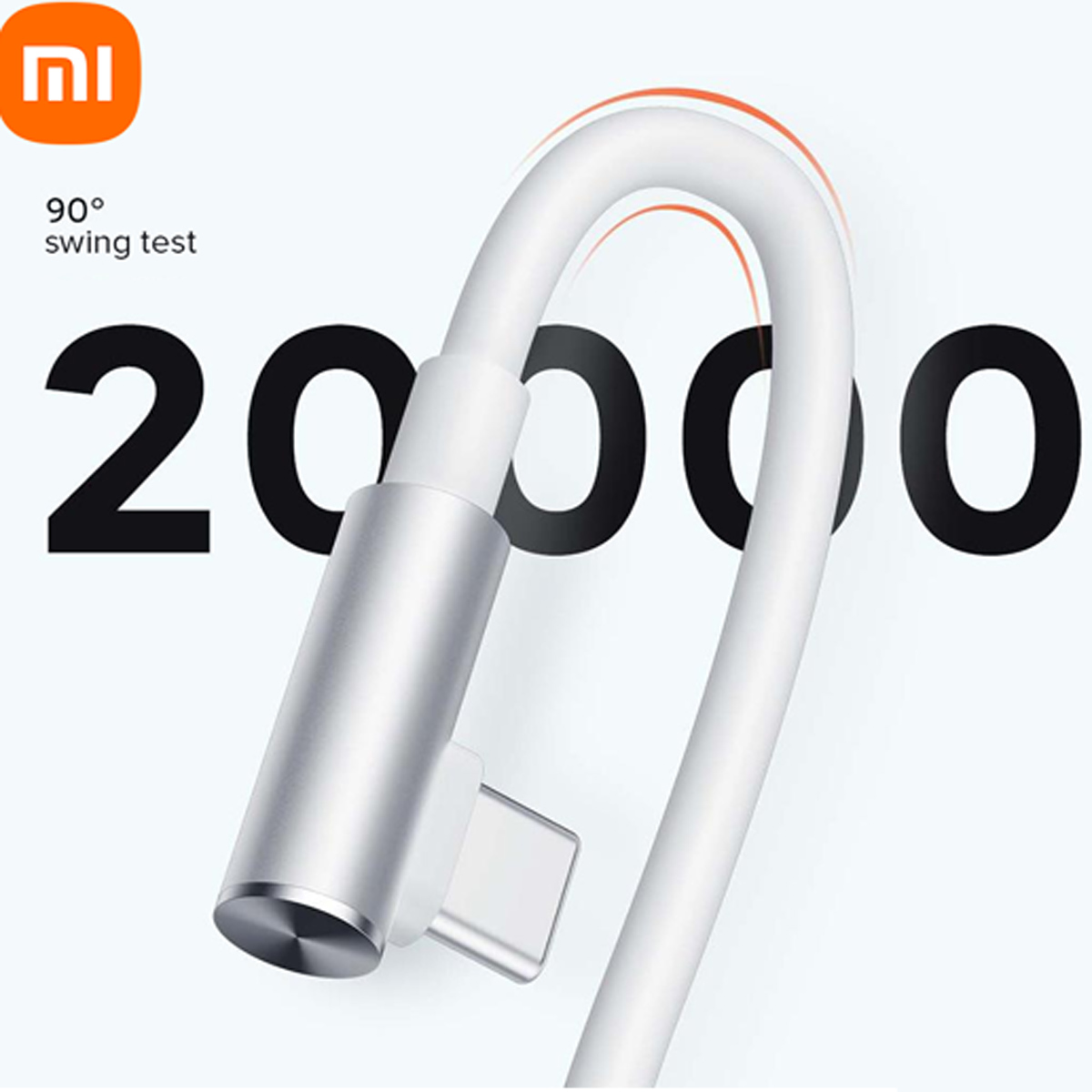 CABLE XIAOMI TIPO C 90° CARGA RÁPIDA 6A 33W, 67W, 120W 180CM BLANCO - 7