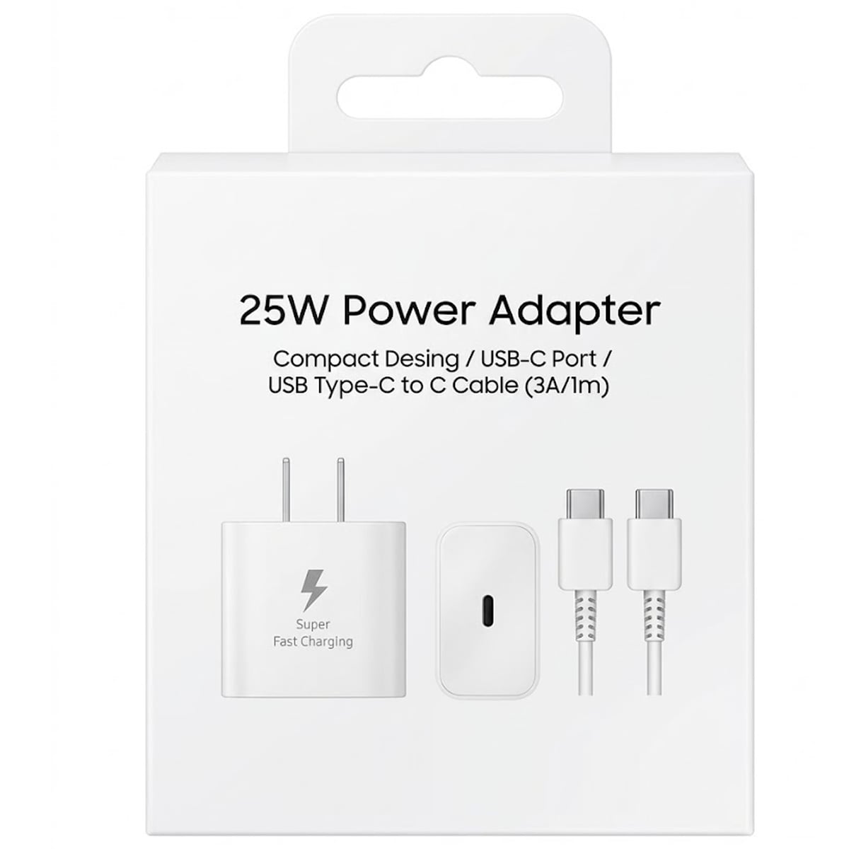 CARGADOR DE 25W COMPATIBLE CON A55/A56/A57 - BLANCO - 1