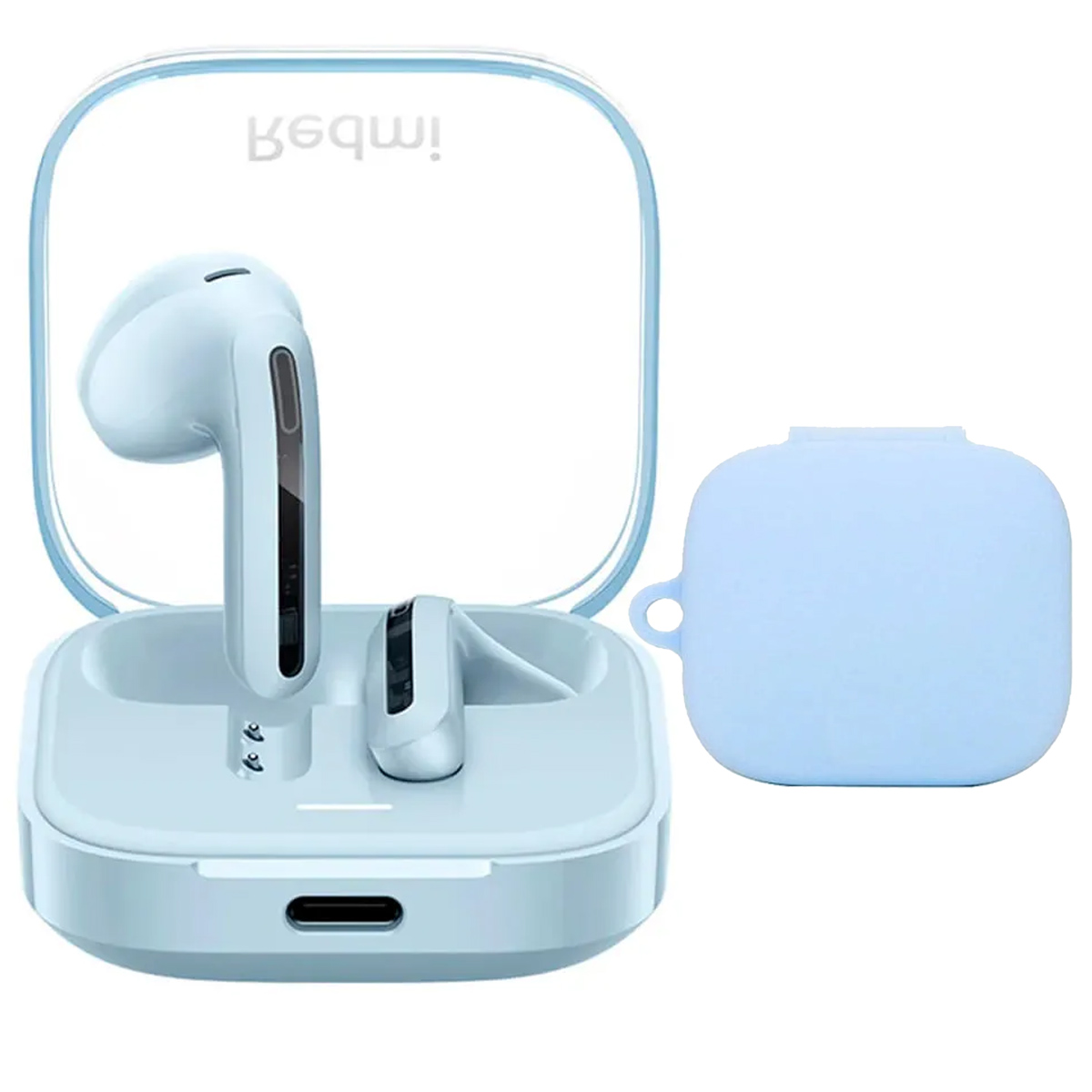 AUDIFONOS REDMI BUDS 6 ACTIVE + CASE PROTECTOR CELESTE - 1