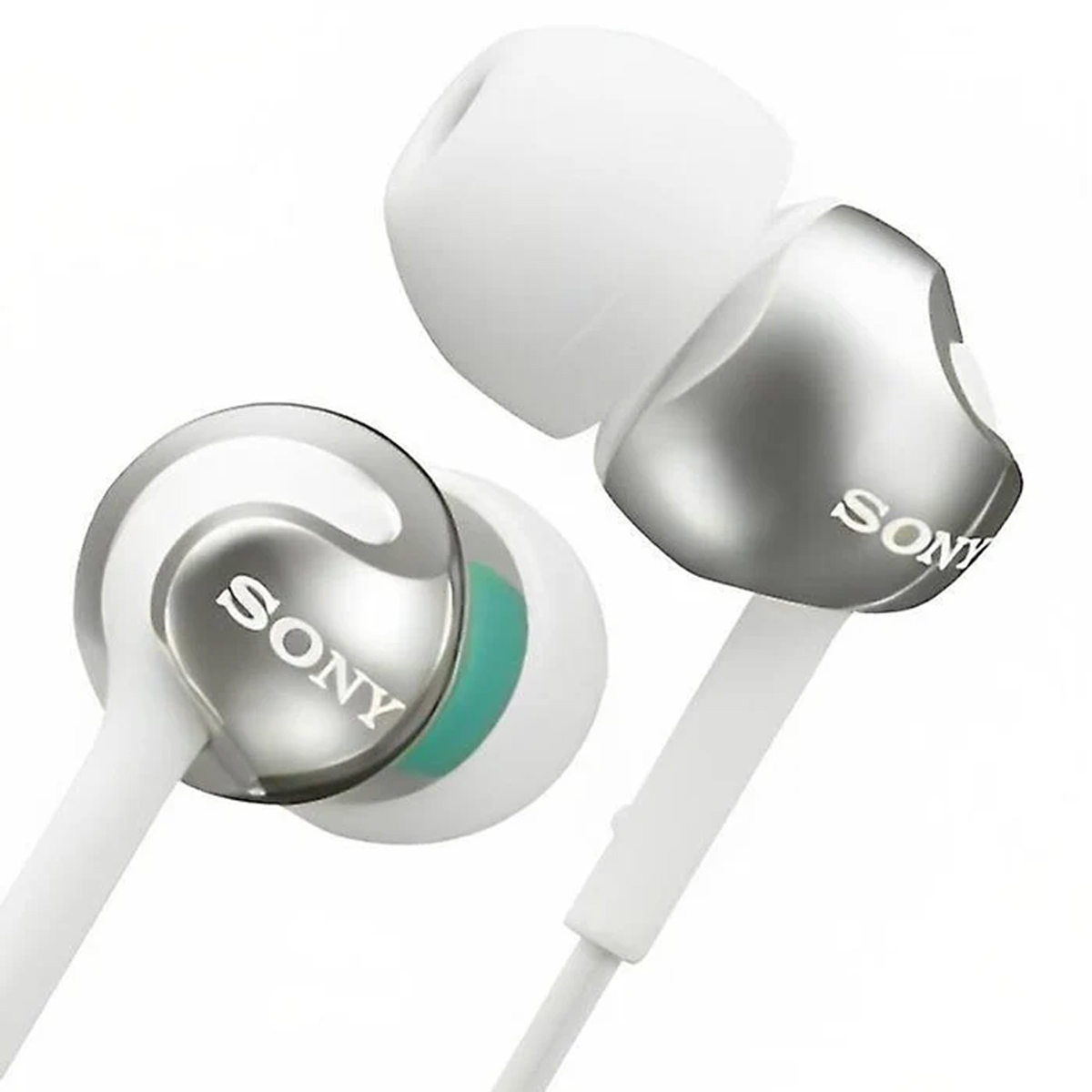 AUDIFONOS SONY MDR-EX110AP CON MICRÓFONO SERIES PREMIUM - BLANCO - 3