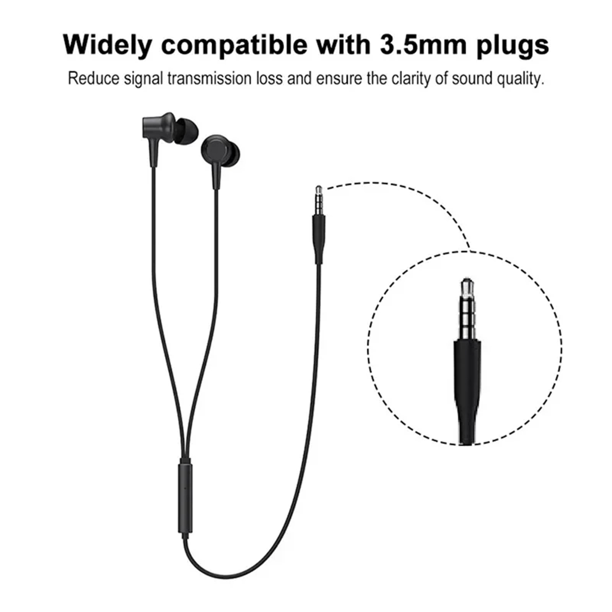 AUDÍFONOS XIAOMI IN-EAR WIRED EARPHONE DDQ02WM NEGRO - 4