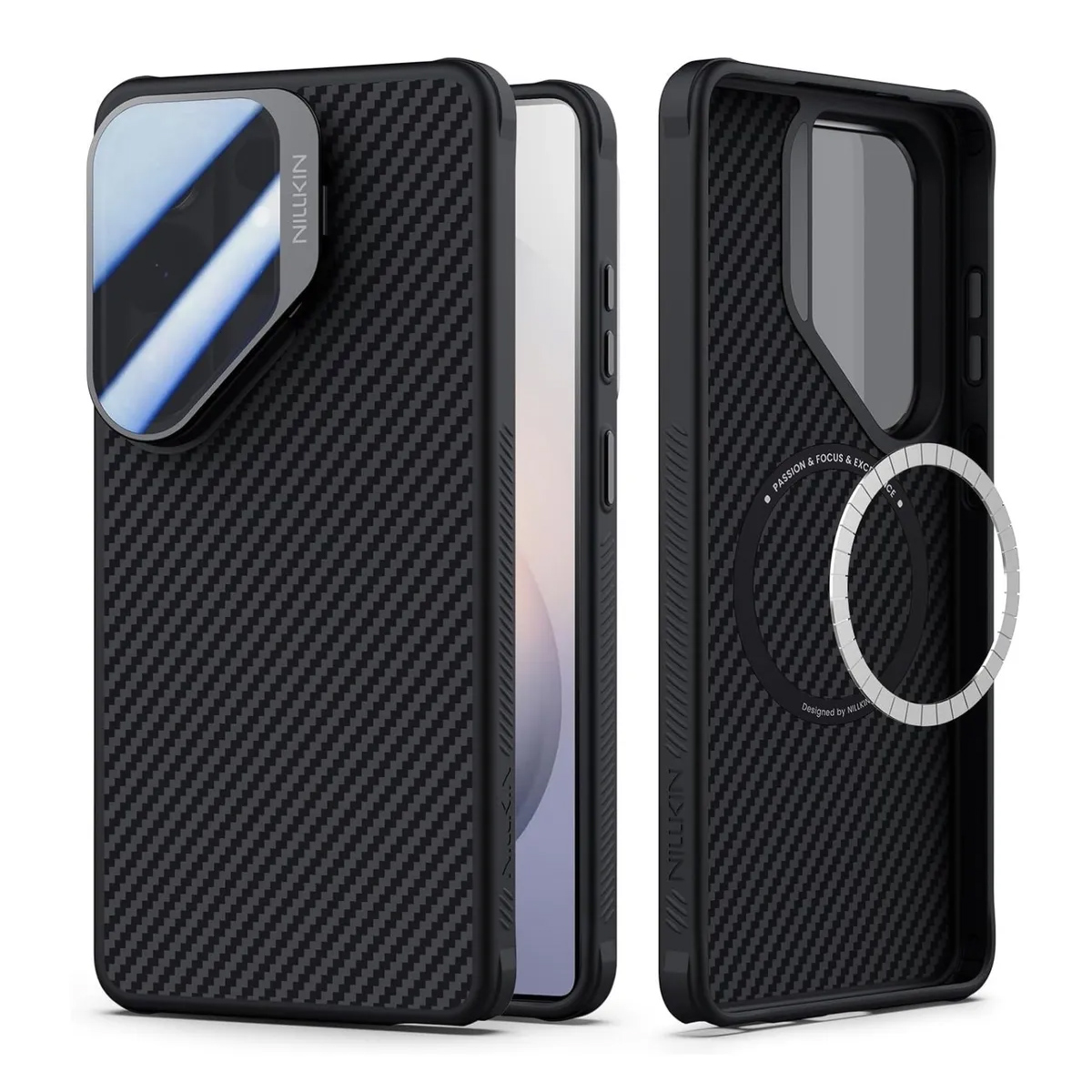 FUNDA NILLKIN SAMSUNG S26 ULTRA CARBOPROP CASE NEGRO - 4
