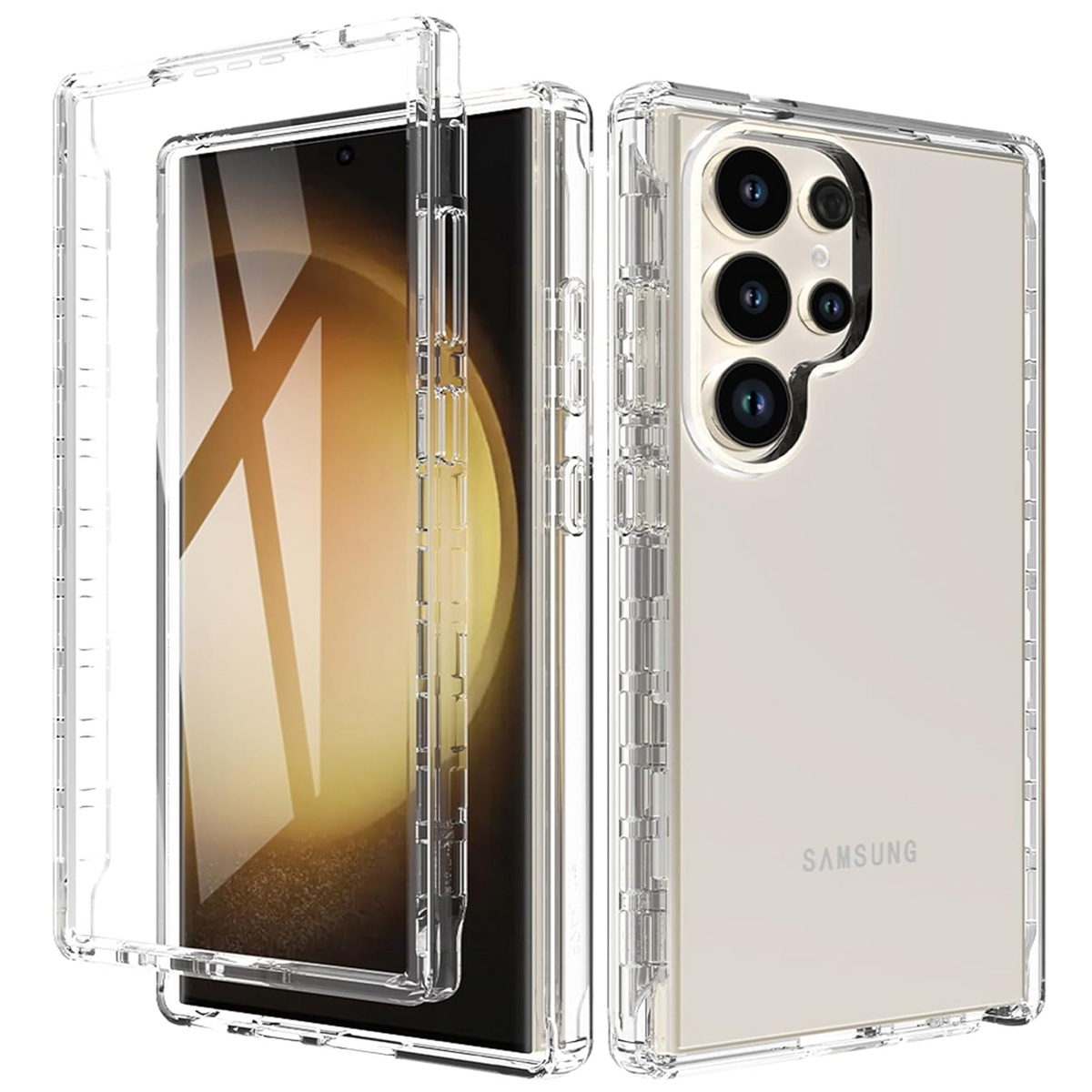 CASE 360° 3 EN 1 BUMPER SAMSUNG S26 ULTRA CLEAR - 1