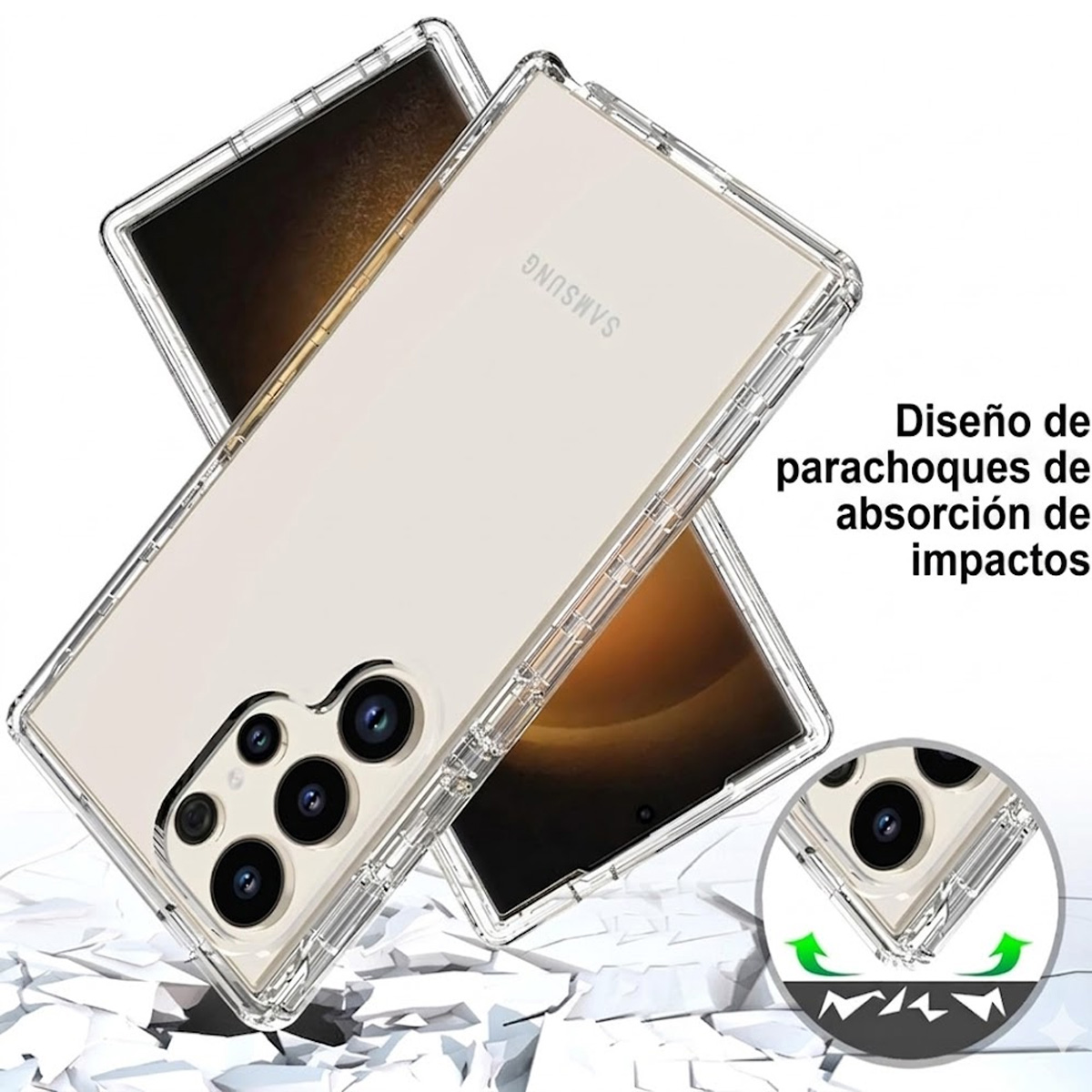 CASE 360° 3 EN 1 BUMPER SAMSUNG S26 ULTRA CLEAR - 5