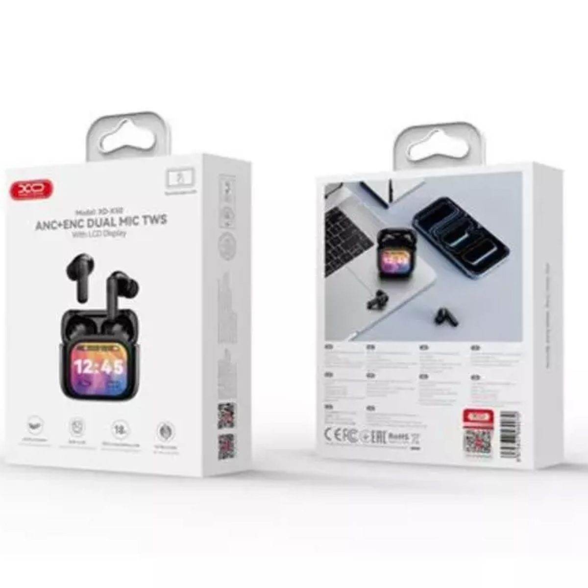 AUDIFONOS BLUETOOTH TWS XO X50 CON DOBLE MICRÓFONO NEGRO - 3