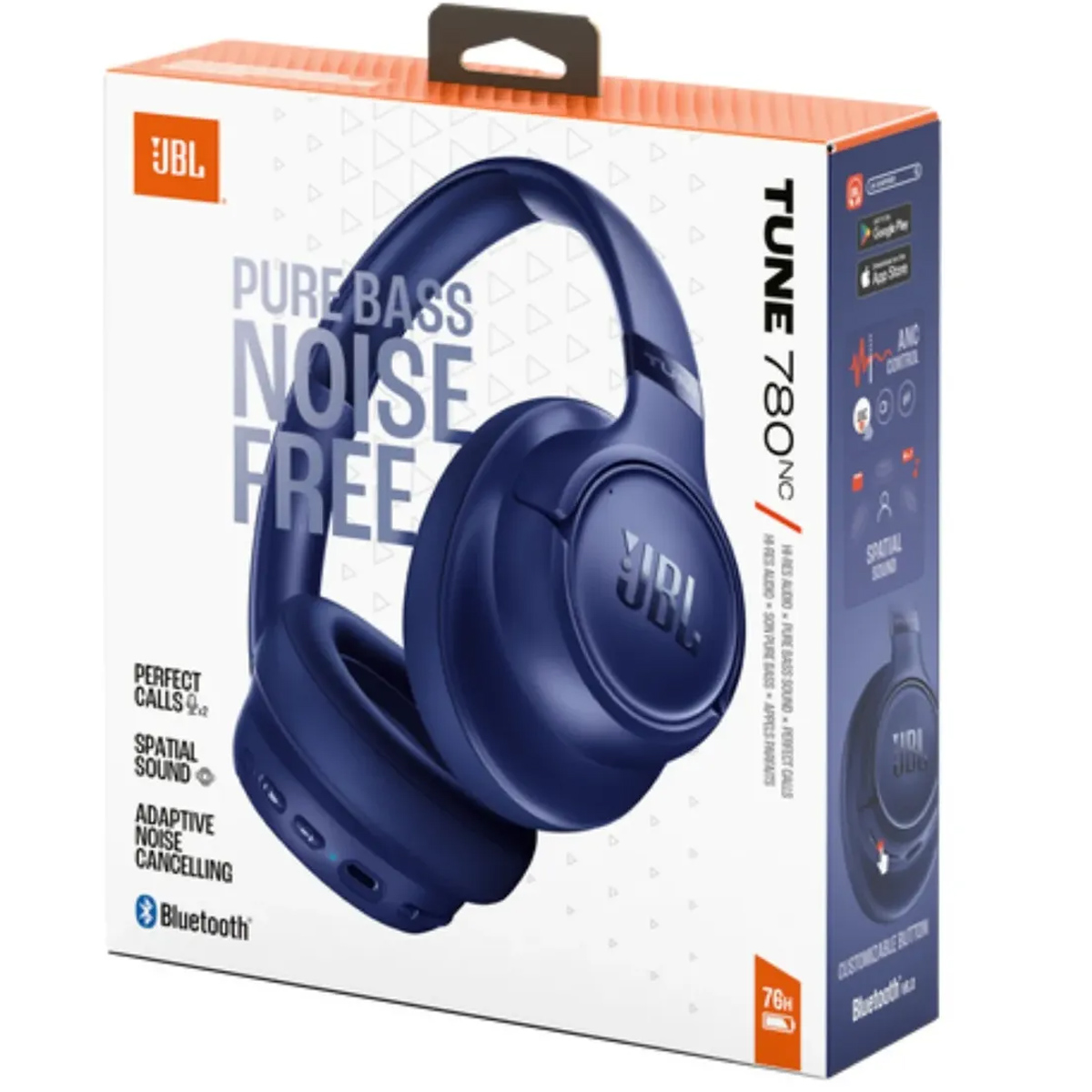 AUDÍFONOS JBL TUNE 780NC BLUETOOTH 76H ANC - AZUL - 2