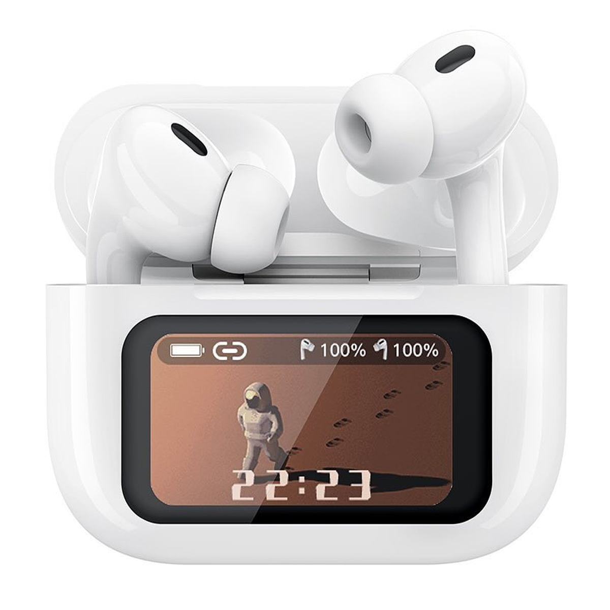 AUDÍFONOS INALÁMBRICOS CON PANTALLA TÁCTIL XO X36 PRO BLANCO - 3