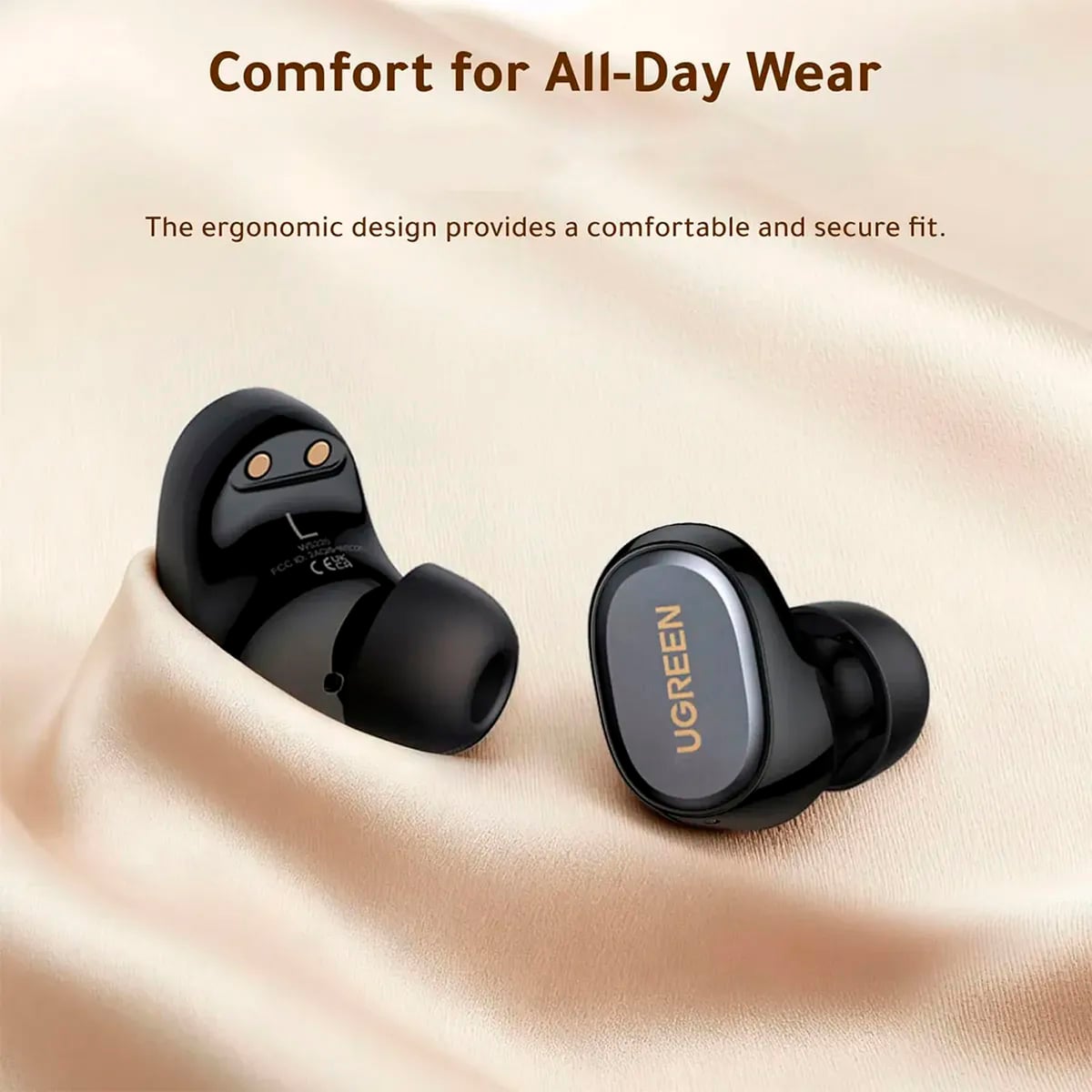 AUDIFONOS INALÁMBRICOS UGREEN DOTS 35HRS MAX GRIS - 3
