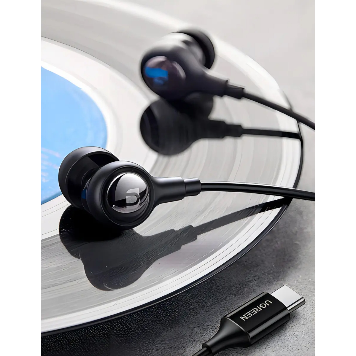 AUDIFONOS INTRAUDITIVOS UGREEN TIPO C CON AISLAMIENTO DE SONIDO - 6