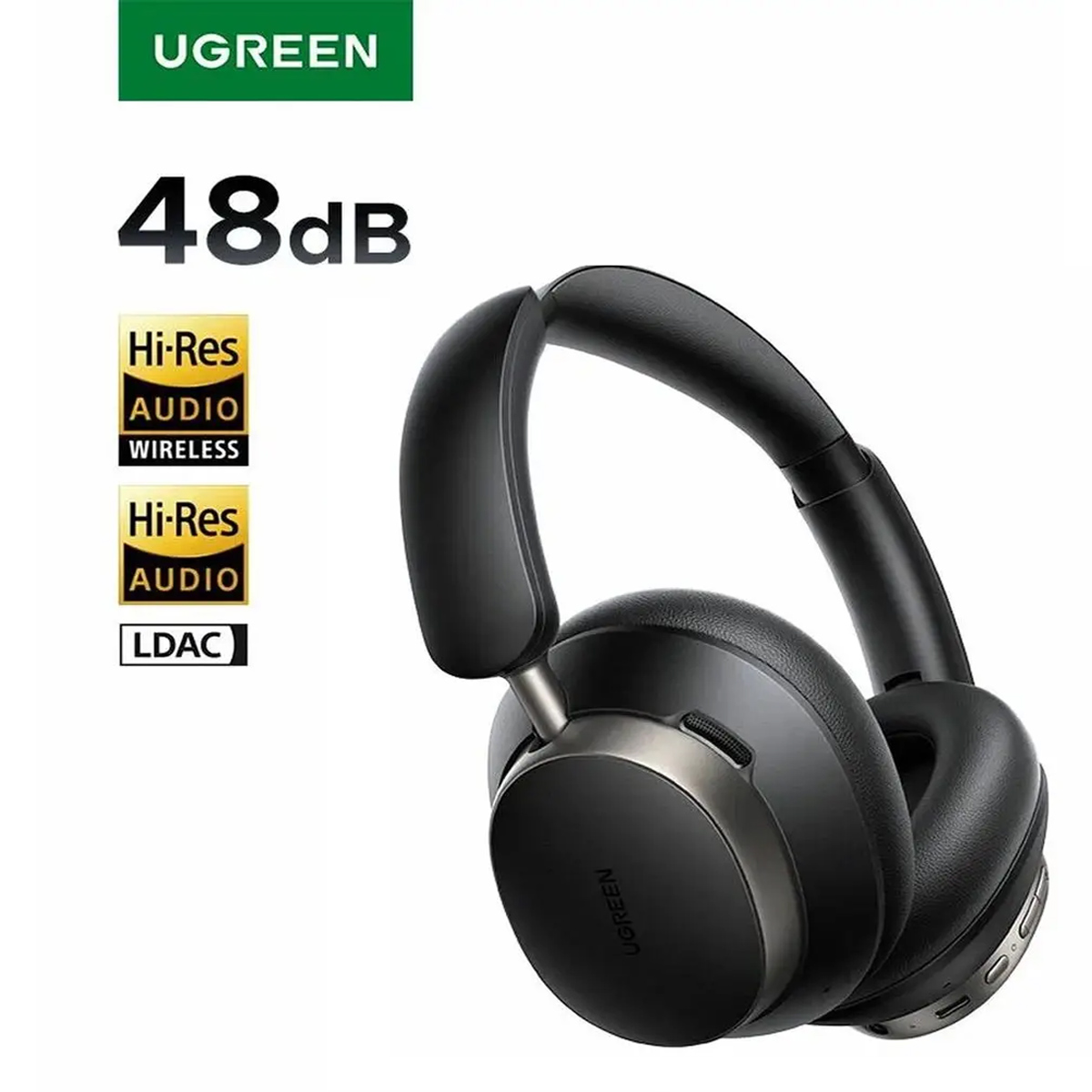 AUDIFONOS UGREEN STUDIO PRO HITUNE MAX6 120HR HYBRID ANC - BLACK - 6