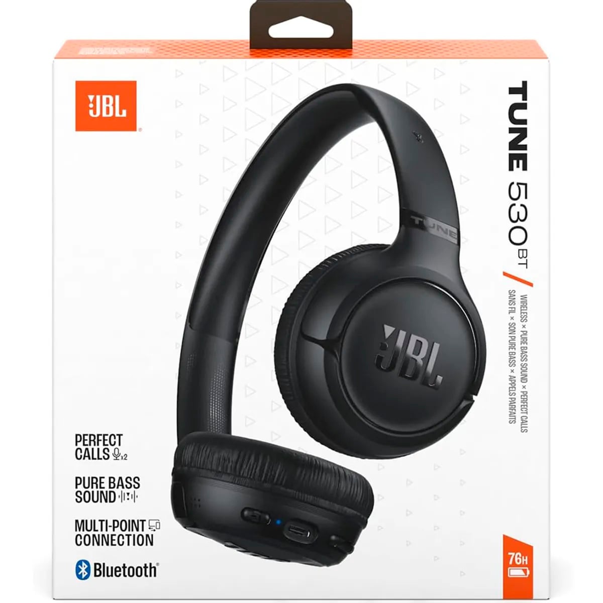 AUDÍFONOS JBL TUNE 530BT BLUETOOTH 76HRS ON EAR NEGRO - 1