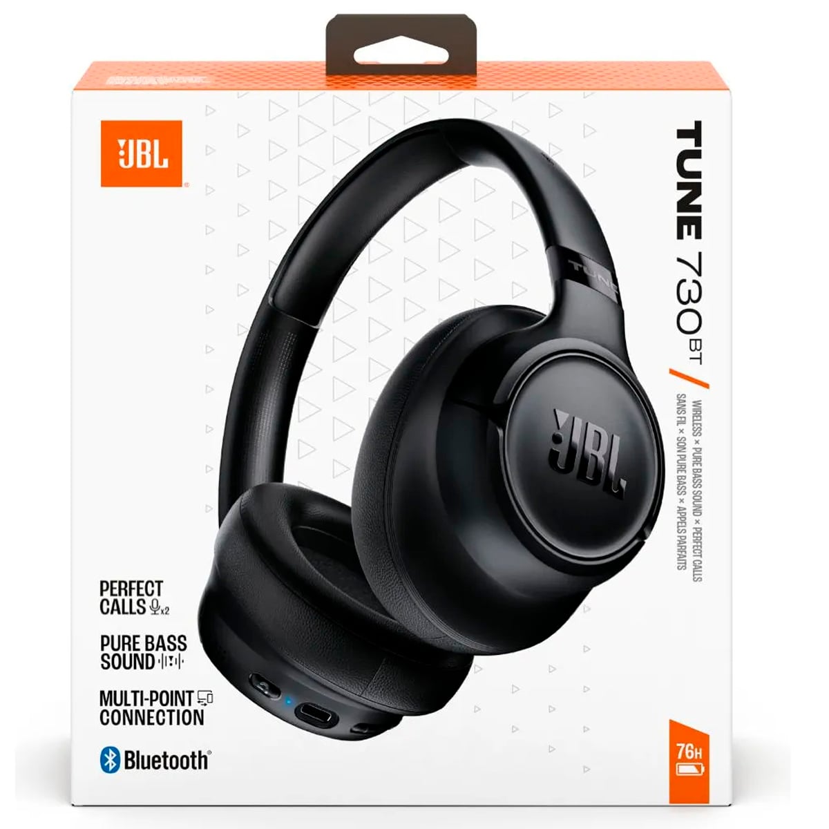AUDÍFONOS JBL TUNE 730BT BLUETOOTH 76H NEGRO - 1