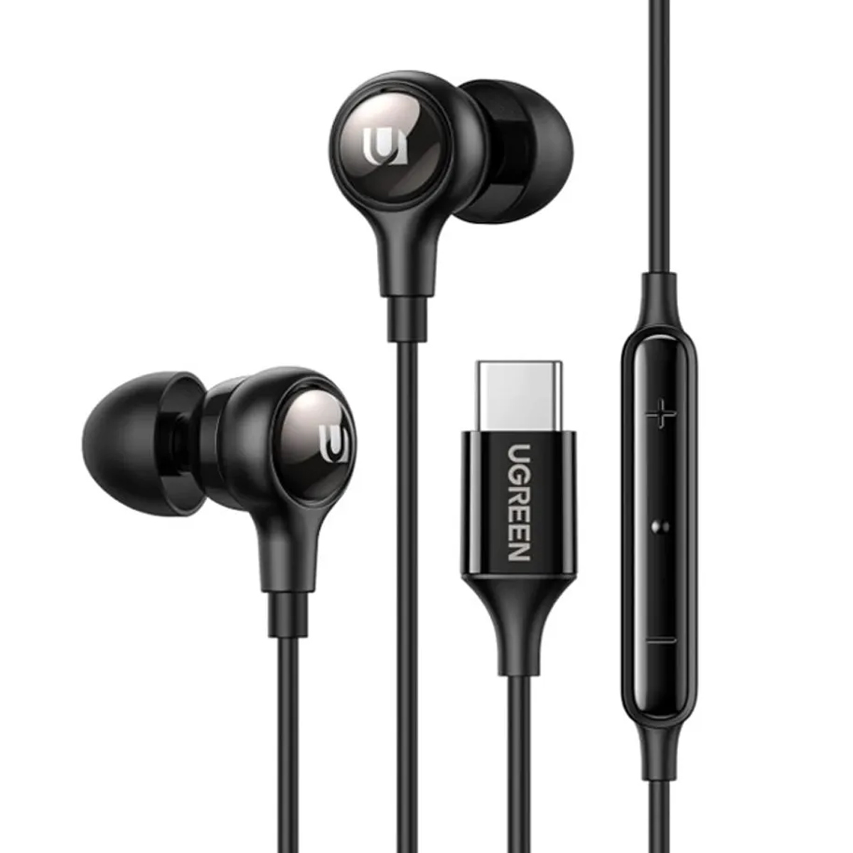AUDIFONOS UGREEN USB-C HI-FI CON MICRÓFONO NEGRO - 1