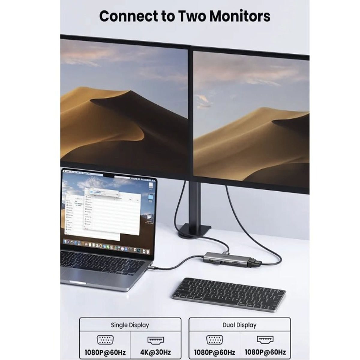 UGREEN REVODOK ADAPTADOR HUB USB-C 11 EN 1 CM639 / 45520 HDMI VGA PD 100W - 4
