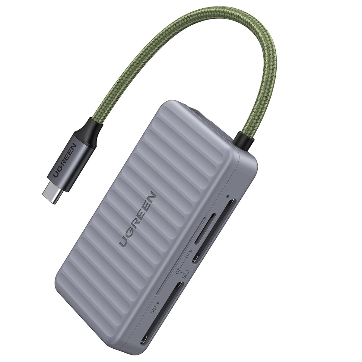 LECTOR TARJETAS SD MICRO SD UGREEN USB-C OTG ESTUCHE PORTÁTIL CM868 - 1