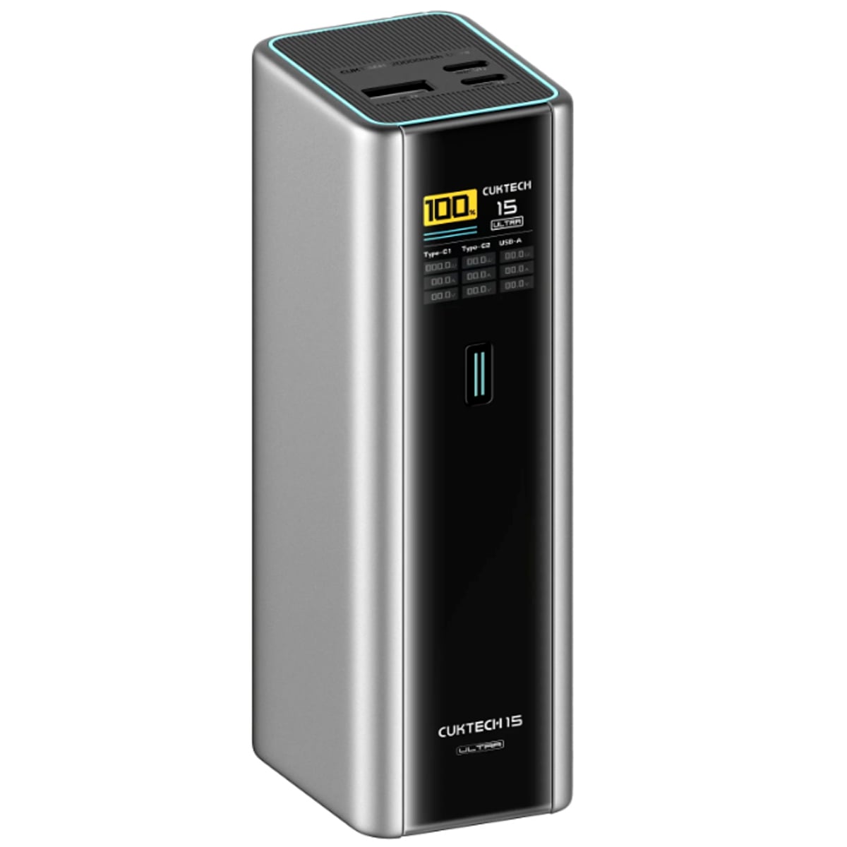 POWER BANK 20000MAH CUKTECH 15 ULTRA 3 PORTS 210W MAX PARA CELULAR Y LAPTOS OTROS - 1