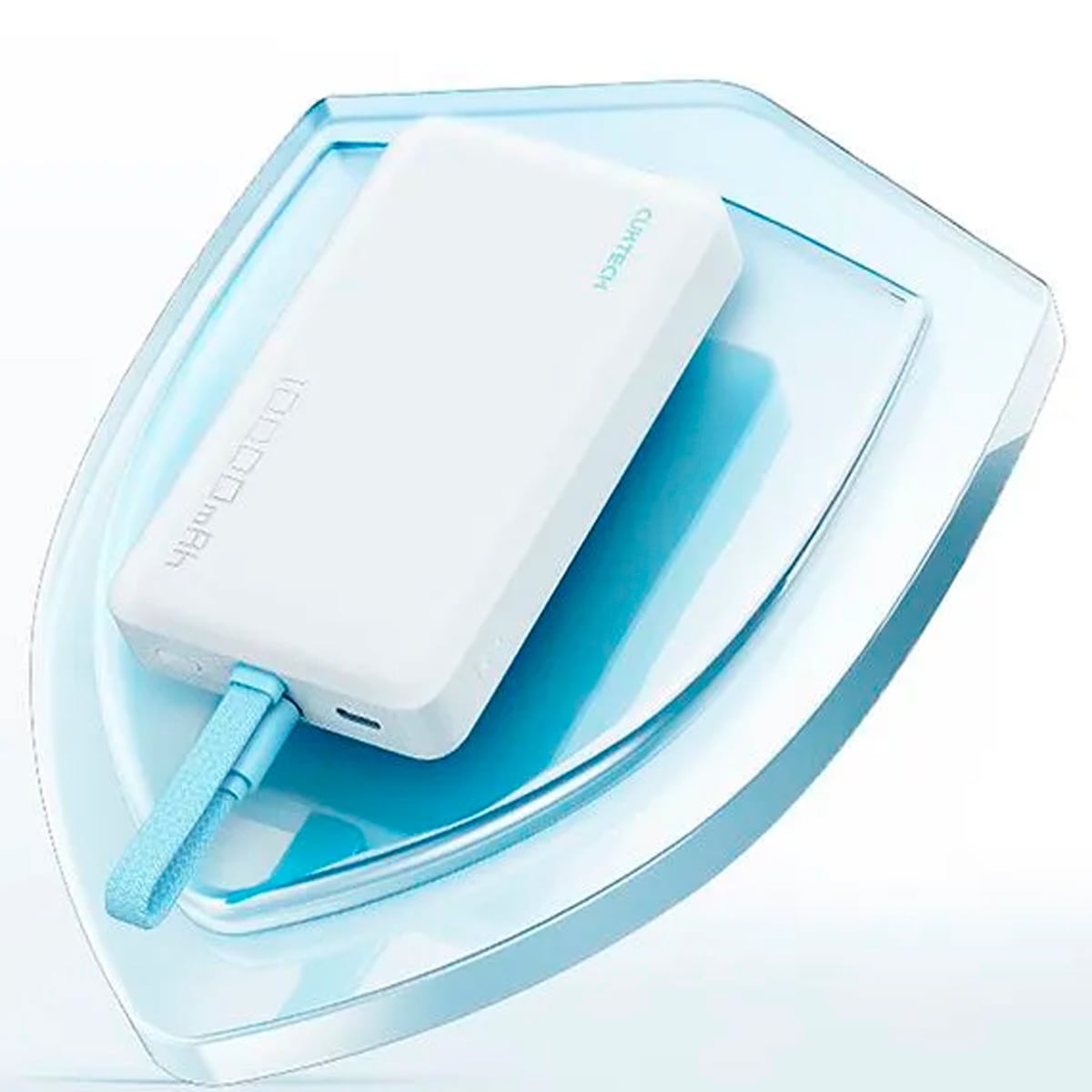 CARGADOR PORTÁTIL MAGNÉTICO 10000MAH CUKTECH CP132ML POWER BANK BLANCO - 4