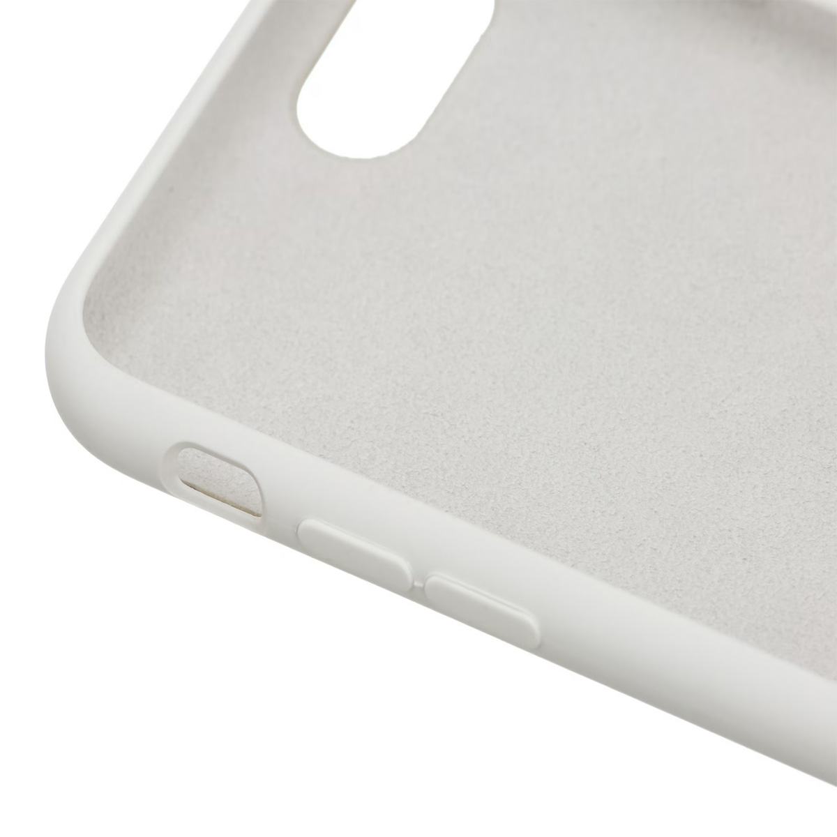 FUNDA DE SILICONA COMPATIBLE CON IPHONE 16E - BLANCO - 2