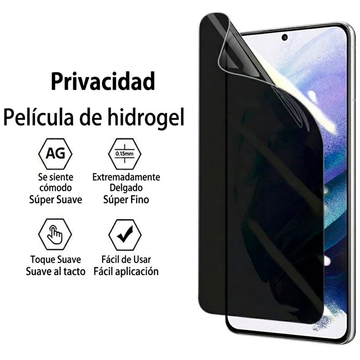 PROTECTOR DE PANTALLA HIDROGEL ANTIESPIA PARA XIAOMI POCO X8 PRO 5G - 3