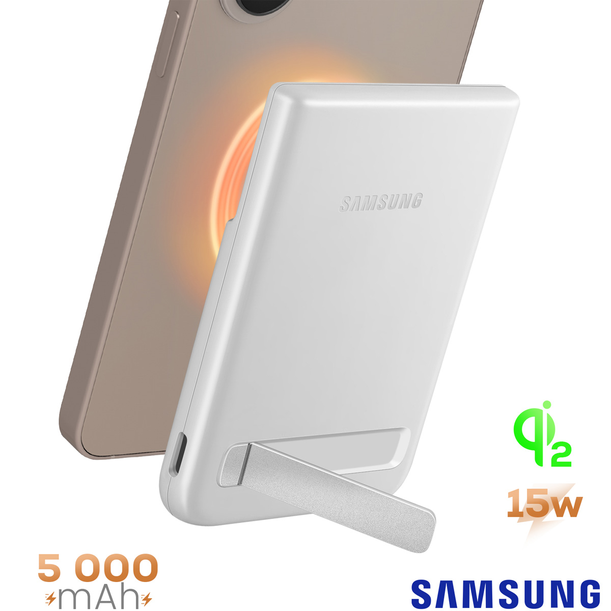 CARGADOR PORTÁTIL INALÁMBRICO SAMSUNG QI2 5000MAH EB-U2500 - 3
