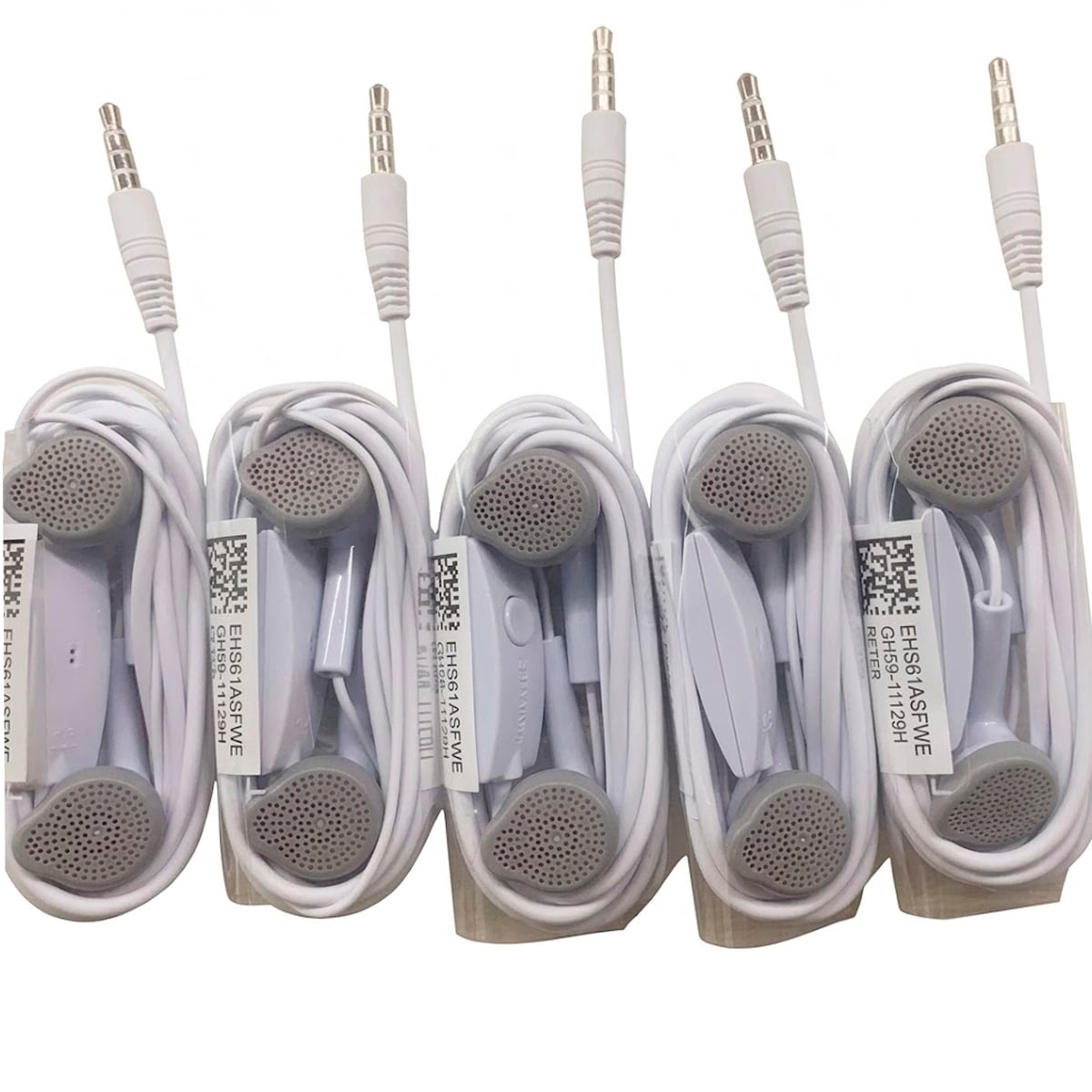 KIT 5 AUDIFONOS SAMSUNG BASS MANOS LIBRES JACK 3.5MM - BLANCO - 1
