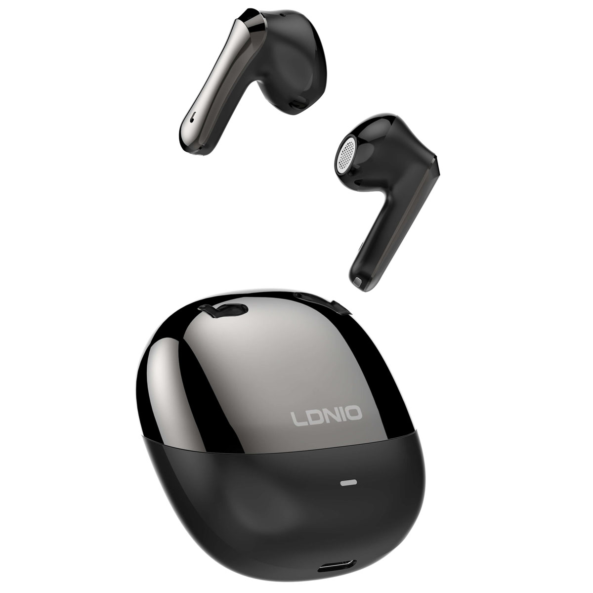 AUDÍFONOS INALÁMBRICOS LDNIO T15 BLUETOOTH TWS SONIDO HI-FI 30H - NEGRO - 2