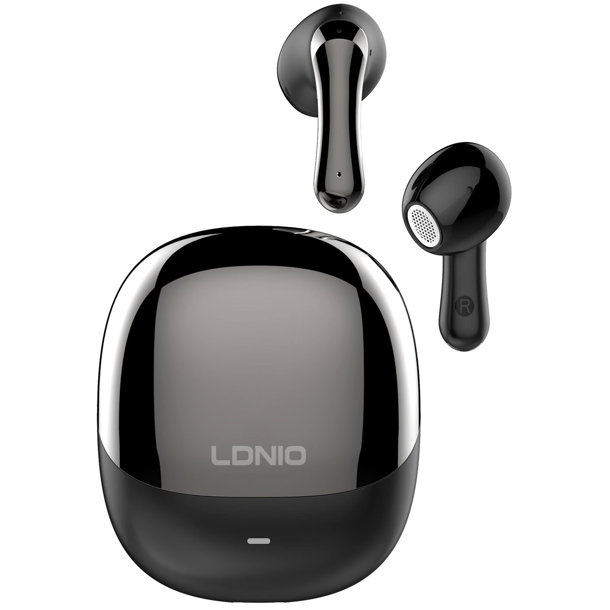 AUDÍFONOS INALÁMBRICOS LDNIO T15 BLUETOOTH TWS SONIDO HI-FI 30H - NEGRO - 3