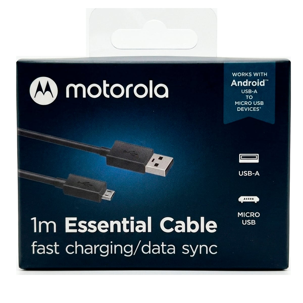 CABLE DE CARGA MOTOROLA SJ6461 USB-A TO MICRO USB-V8 - 1 METRO - 1
