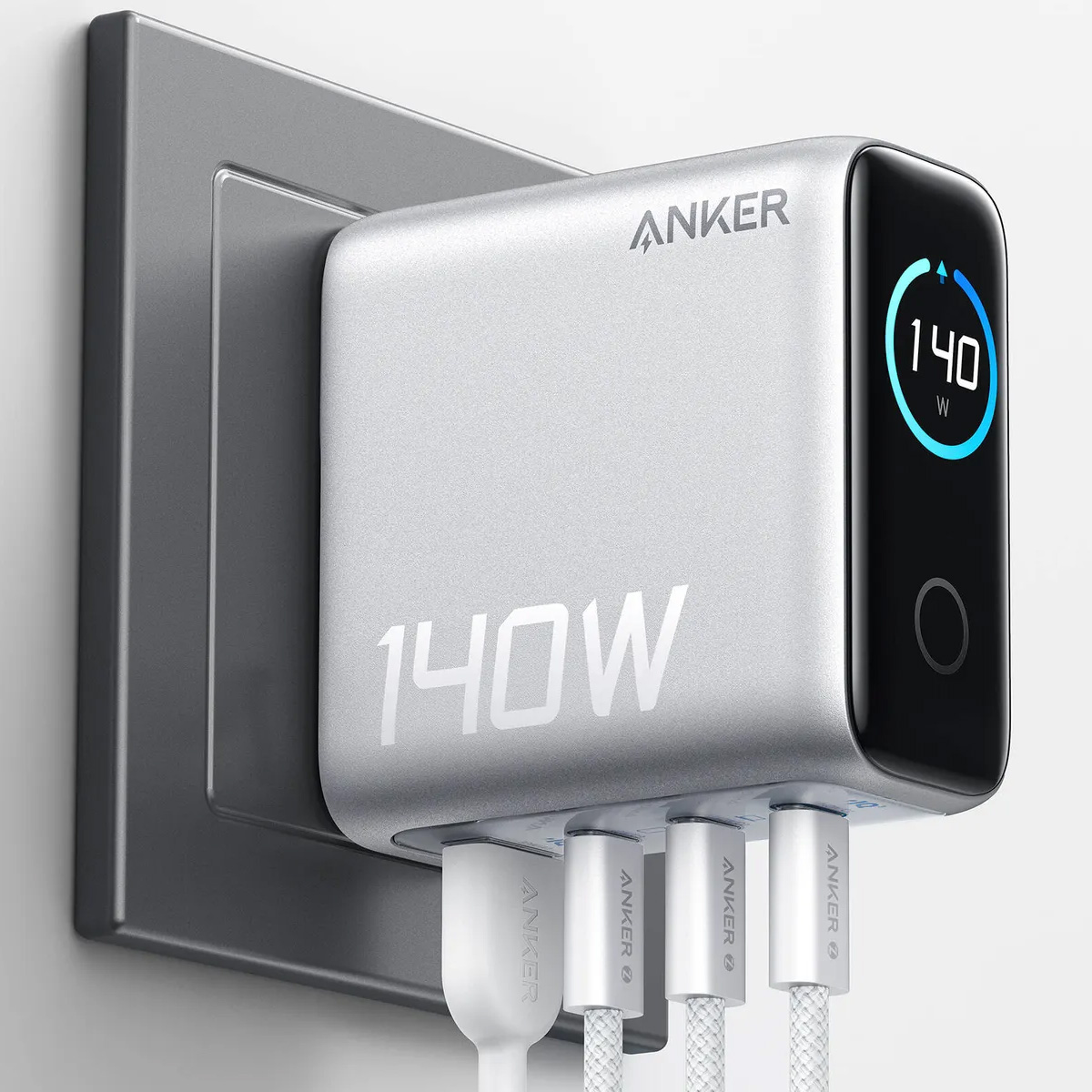 CARGADOR RÁPIDO ANKER 140W GAN 4EN1 ESTACIÓN DE CARGA POWER DELIVERY 3.1 - 4