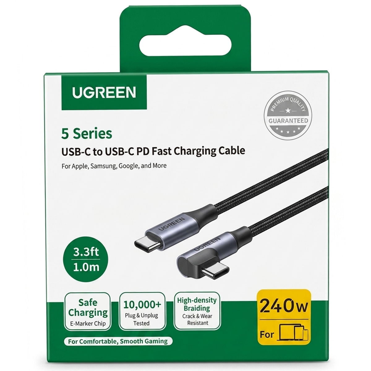 CARGADOR UGREEN X860 65W GAN + CABLE USB-C L536 240W 1M CARGA RÁPIDA - 6