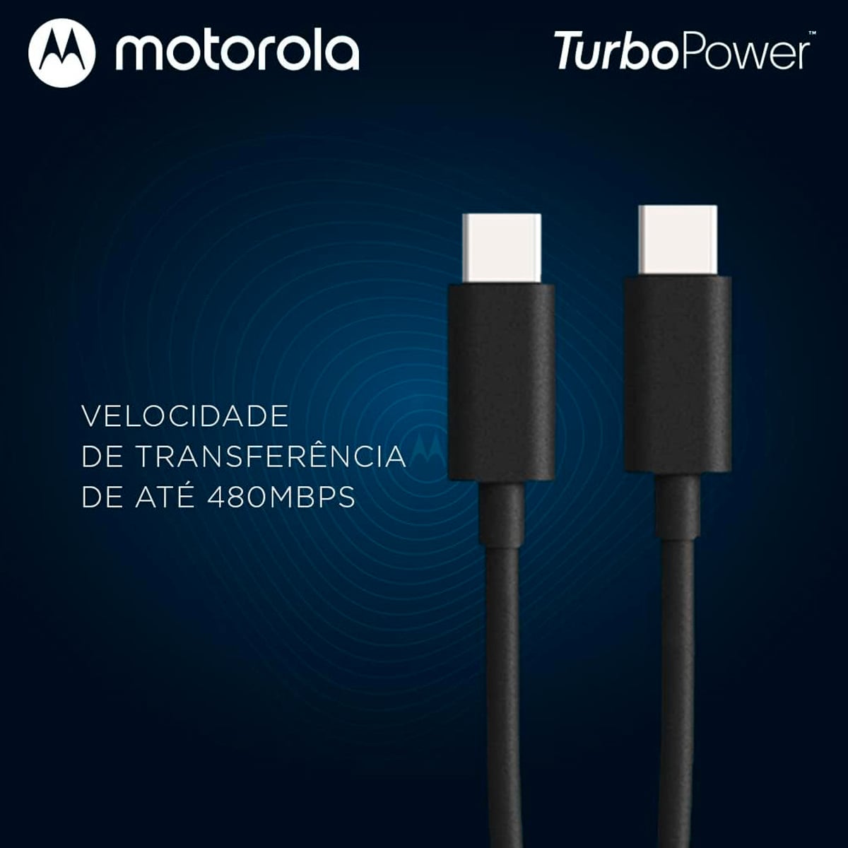 CABLE MOTOROLA USB A USB-C 1M OFICIAL - NEGRO - 4