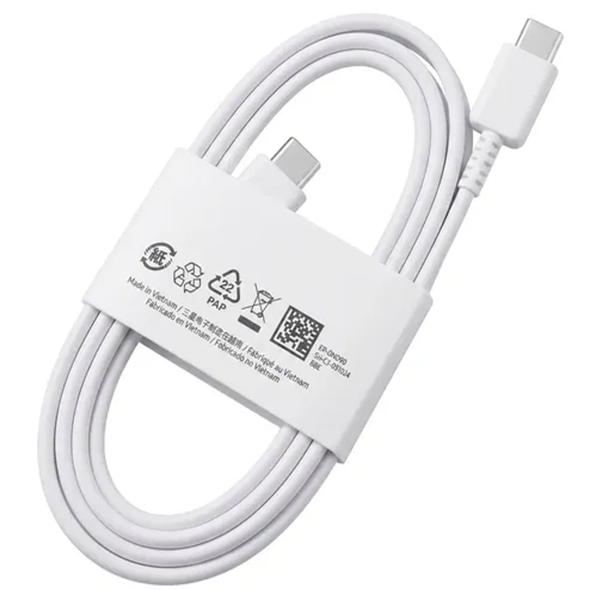 CABLE DE CARGA Y SINCRONIZACIÓN SAMSUNG DE 1M (USB-C A USB-C) - BLANCO - 1