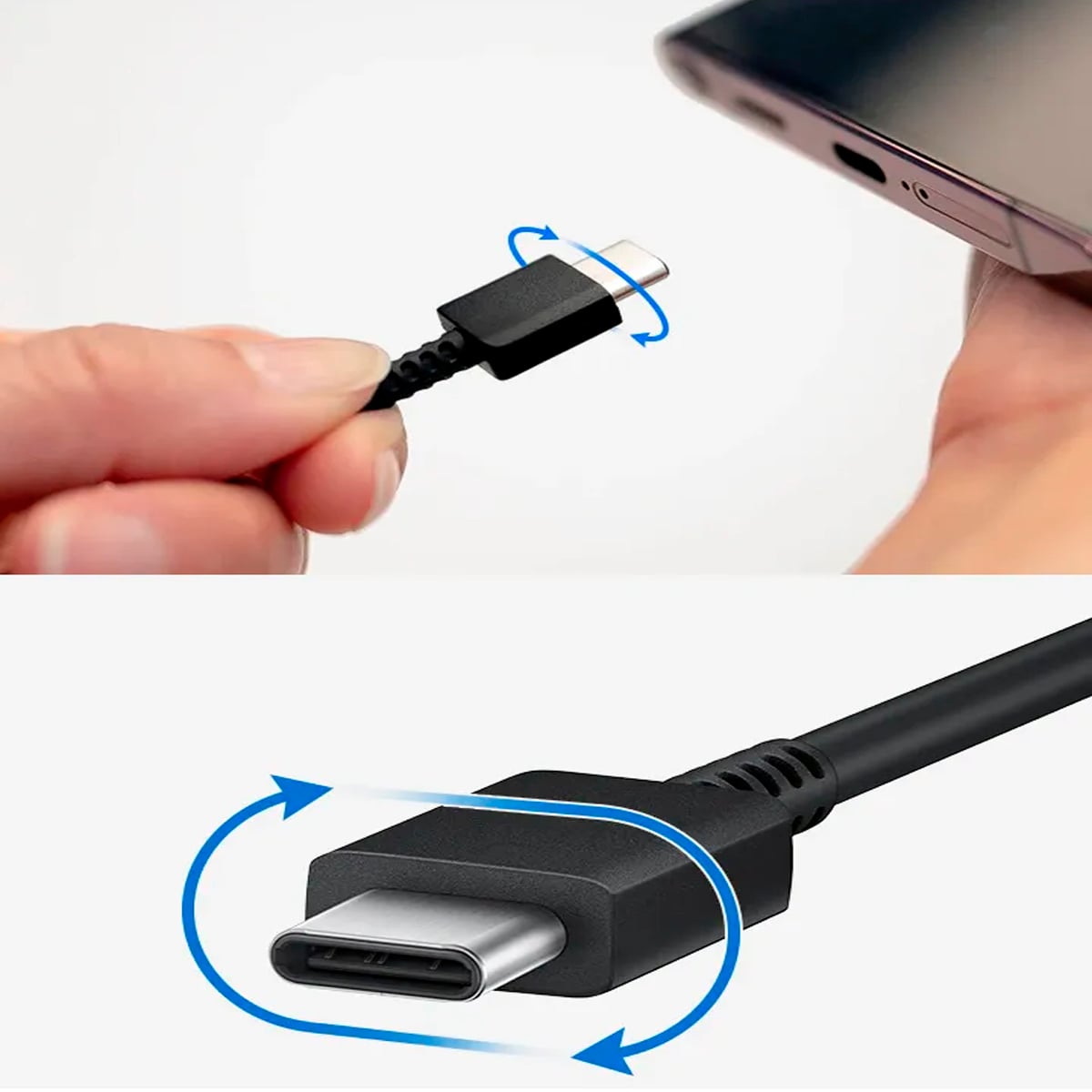 CABLE SAMSUNG PARA S26, S26 PLUS, S26 ULTRA CARGA RÁPIDA NEGRO - 3