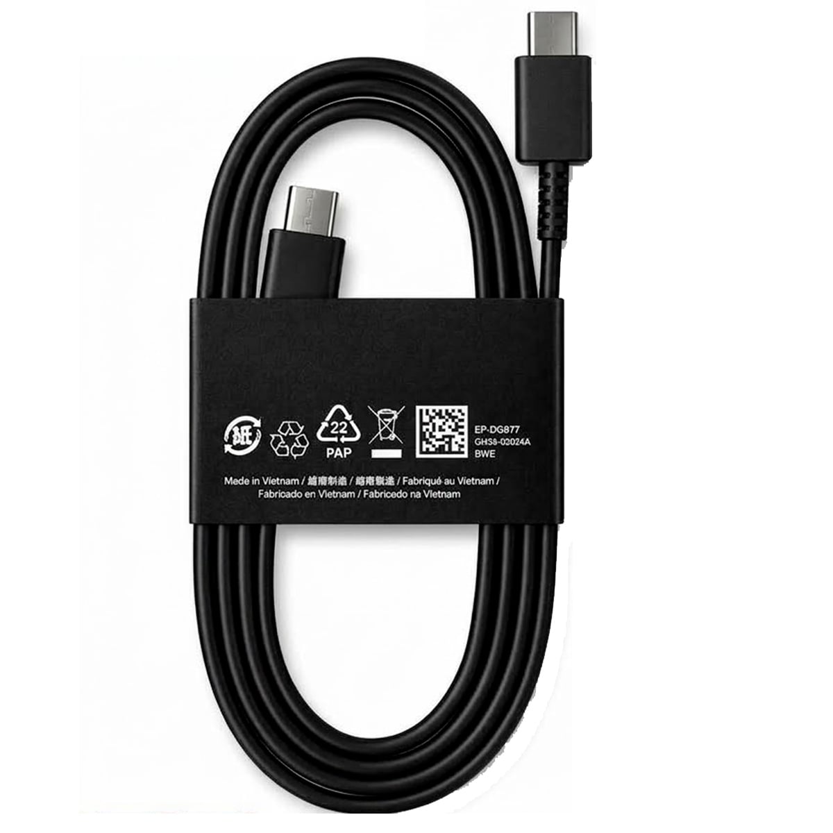 CABLE DE CARGA Y SINCRONIZACIÓN SAMSUNG DE 1M (USB-C A USB-C) - NEGRO - 1
