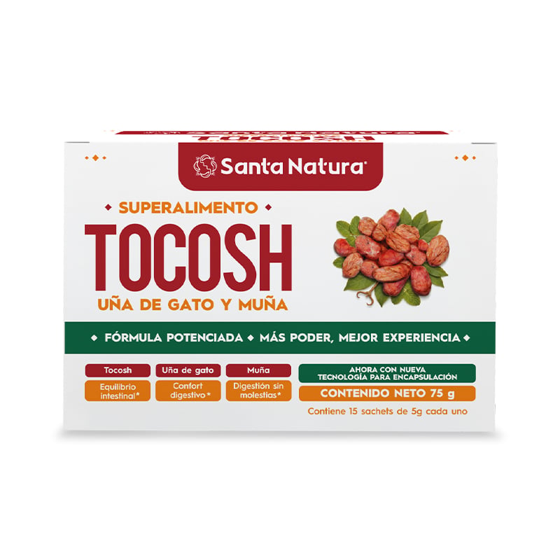 BATIDO EN POLVO TOCOSH CON UÑA DE GATO Y MUÑA SANTA NATURA 75 GR - 2
