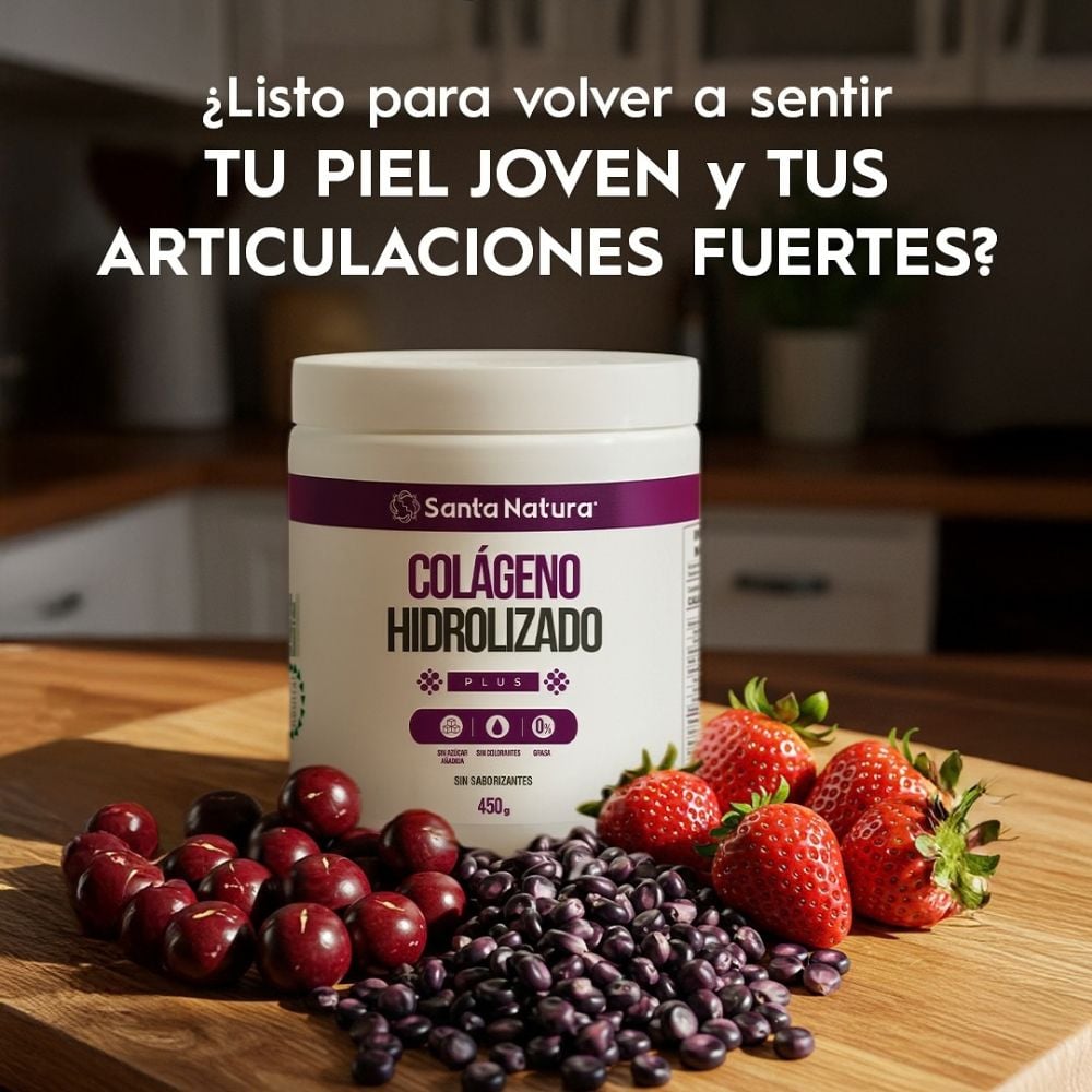 COLÁGENO HIDROLIZADO PLUS 450 GR SANTA NATURA 450 GR - 2