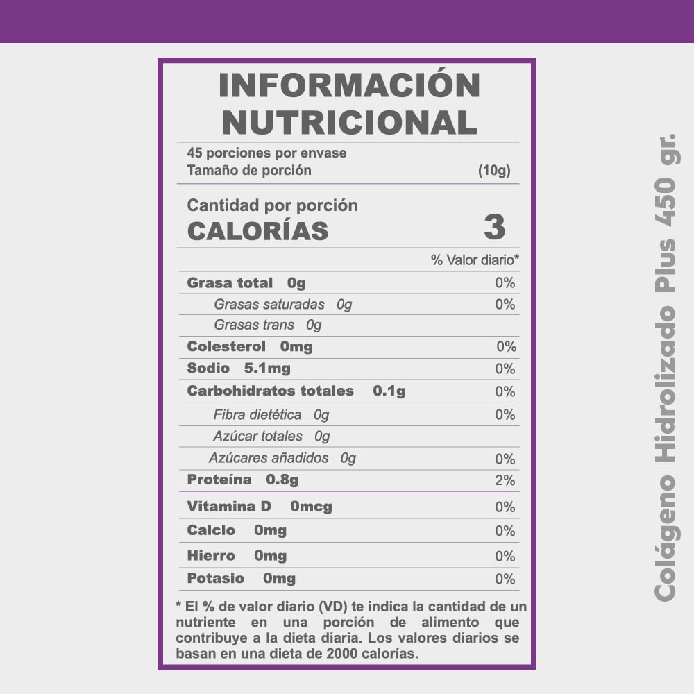 COLÁGENO HIDROLIZADO PLUS 450 GR SANTA NATURA 450 GR - 5