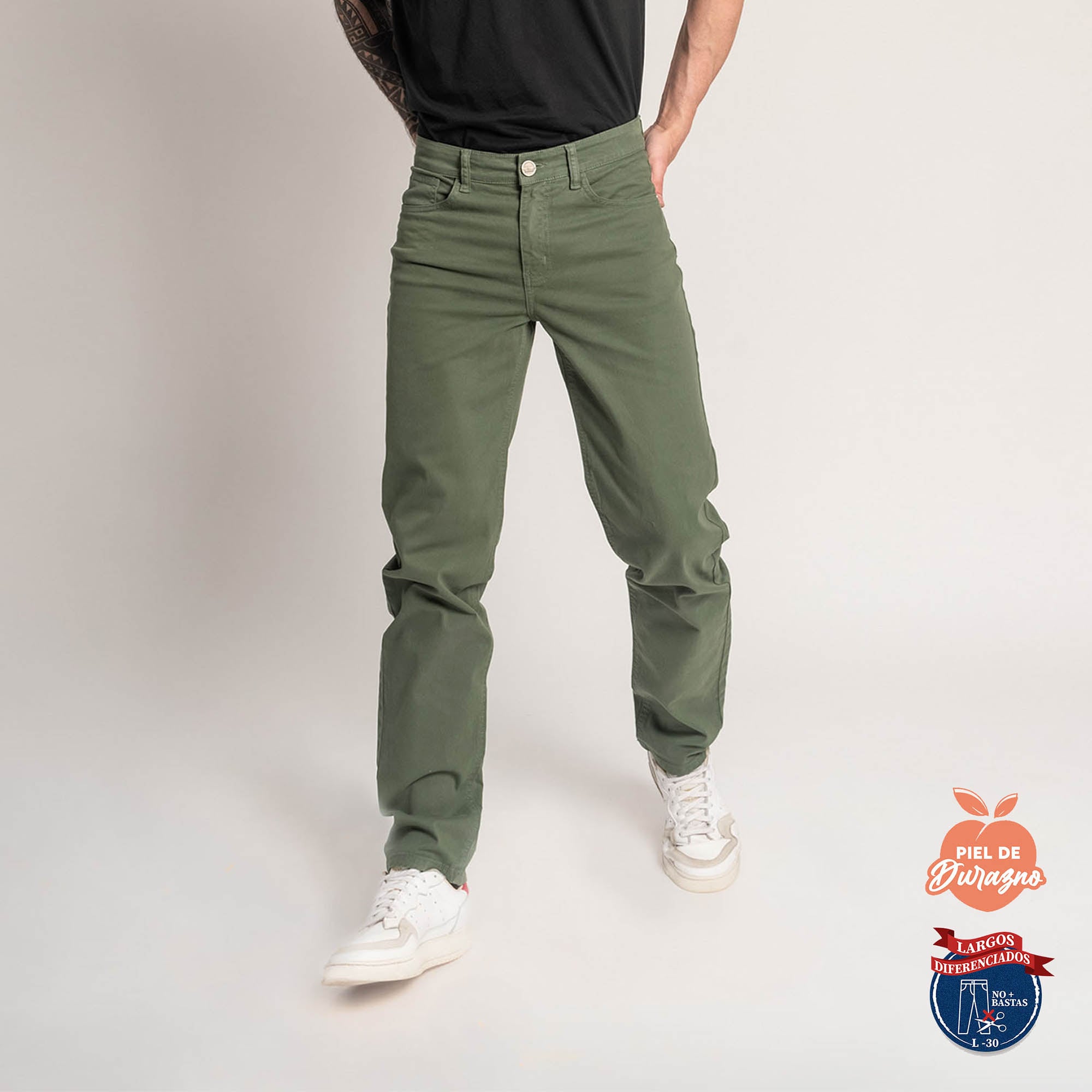 PANTALÓN CASUAL SLIM HOMBRE COTTONS JEANS ESTEBAN L30 - 1