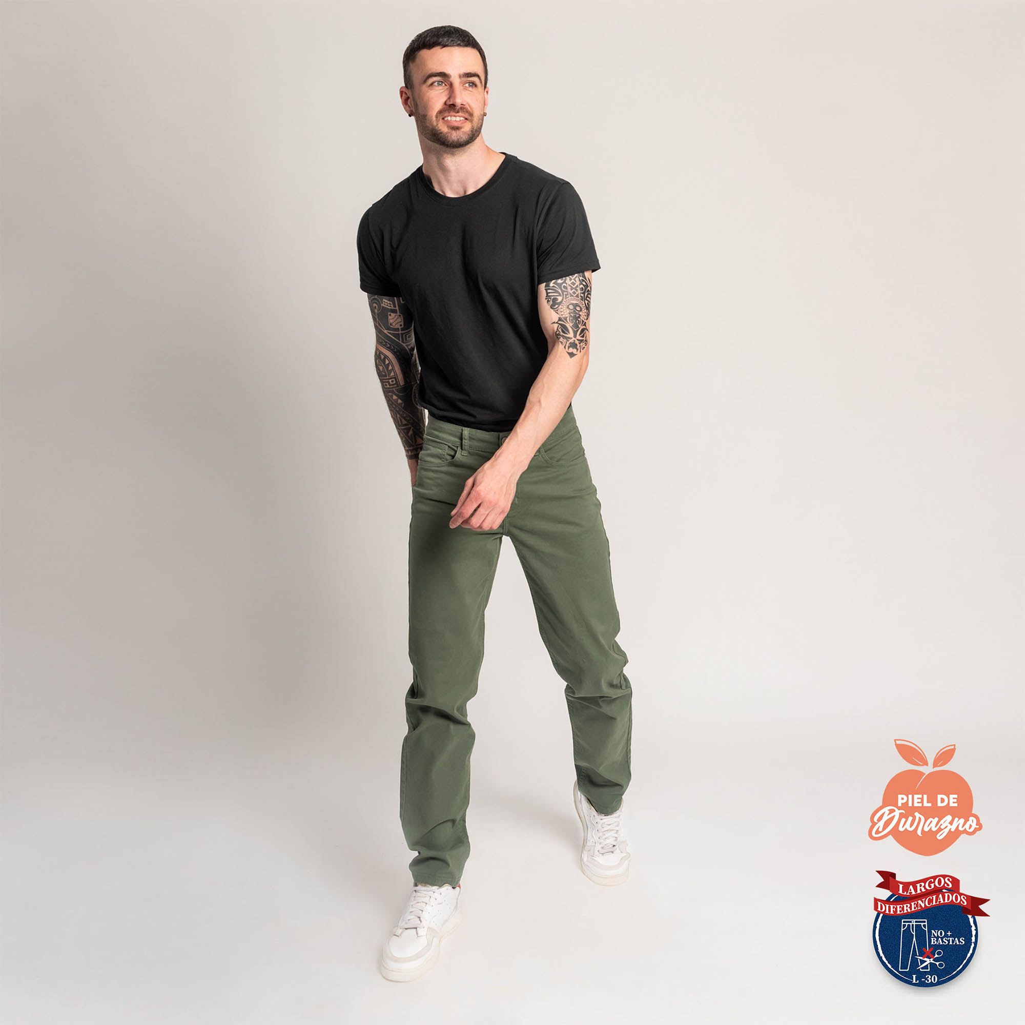 PANTALÓN CASUAL SLIM HOMBRE COTTONS JEANS ESTEBAN L30 - 2