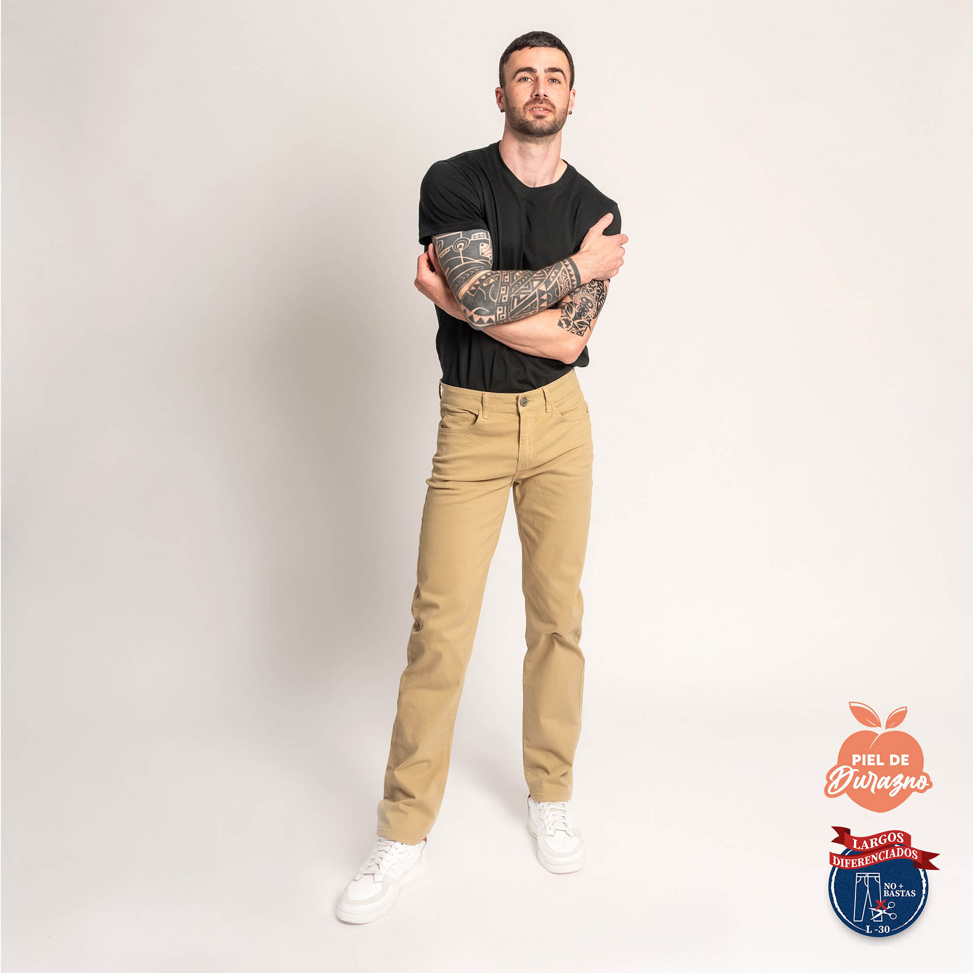 PANTALÓN CASUAL SLIM HOMBRE COTTONS JEANS ESTEBAN L30 - 2