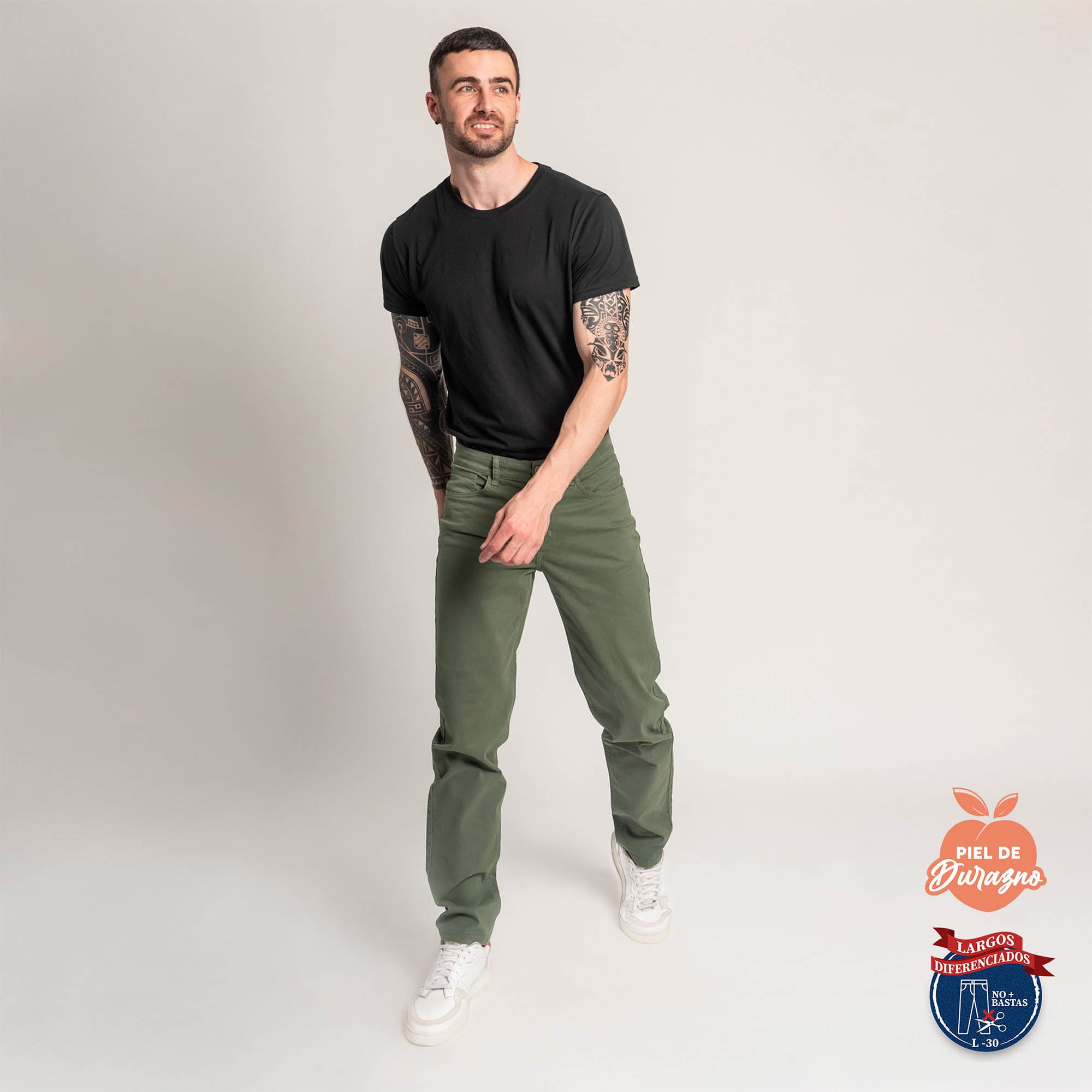 PANTALÓN CASUAL SLIM HOMBRE COTTONS JEANS ESTEBAN L30 - 2