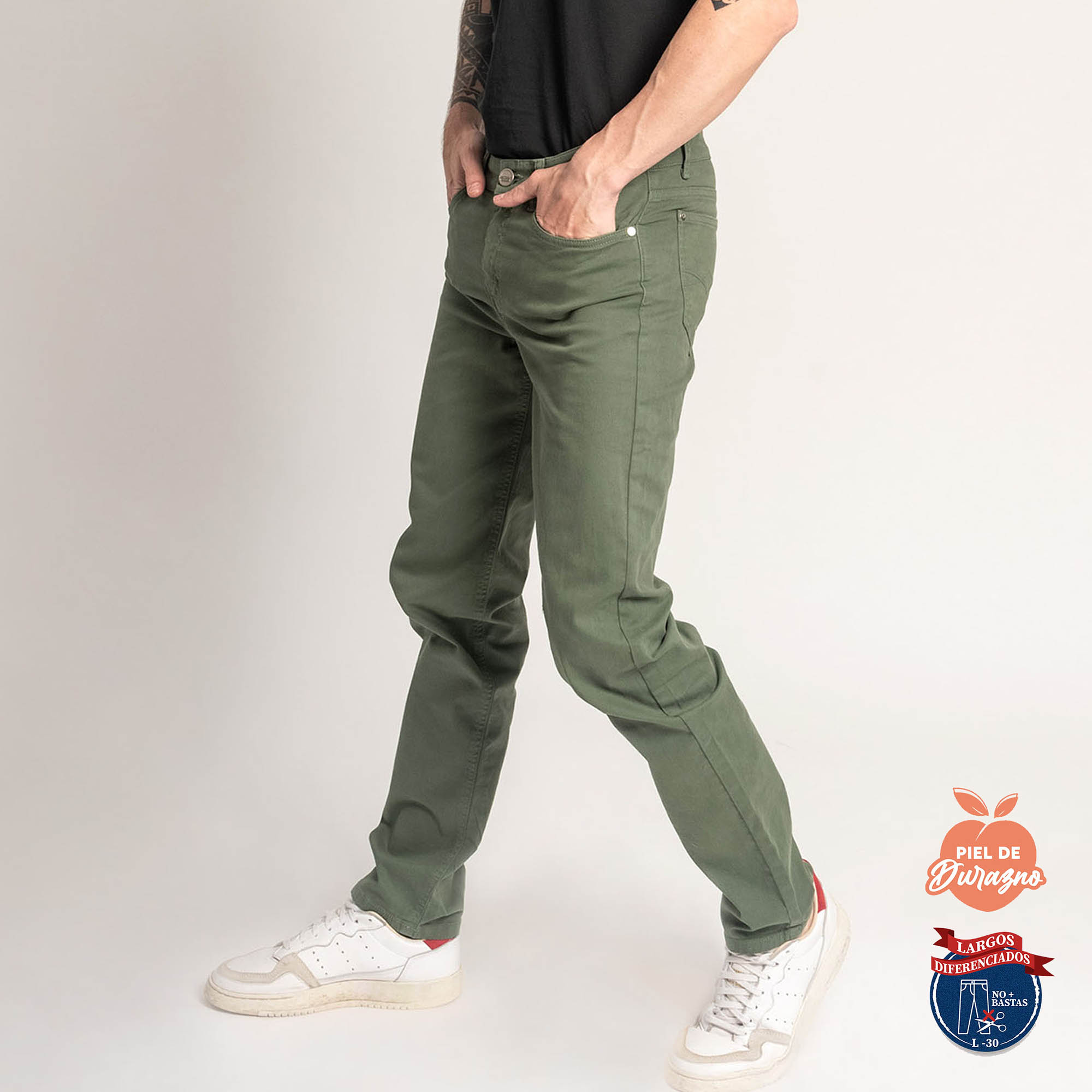 PANTALÓN CASUAL SLIM HOMBRE COTTONS JEANS ESTEBAN L30 - 3