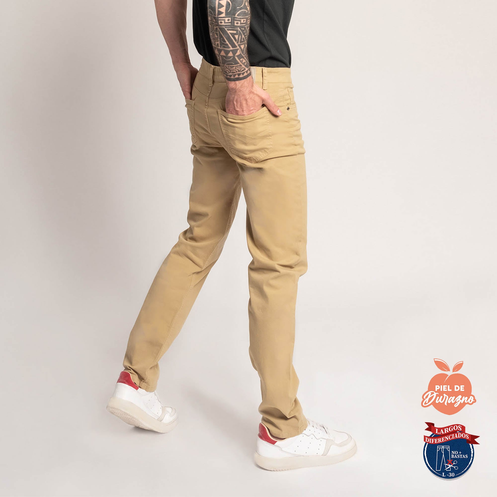 PANTALÓN CASUAL SLIM HOMBRE COTTONS JEANS ESTEBAN L30 - 4