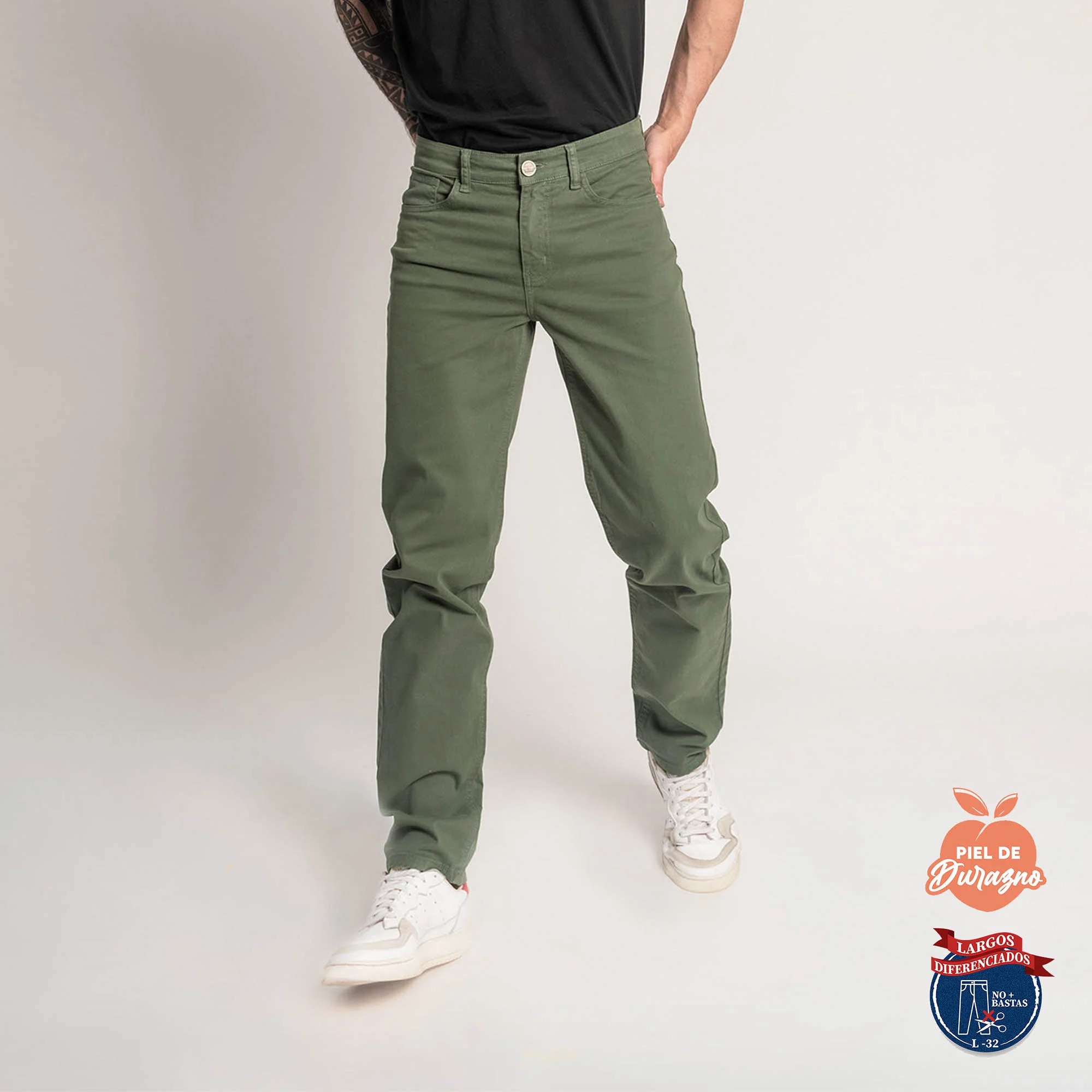 PANTALÓN CASUAL SLIM HOMBRE COTTONS JEANS ESTEBAN L32 TALL - 1